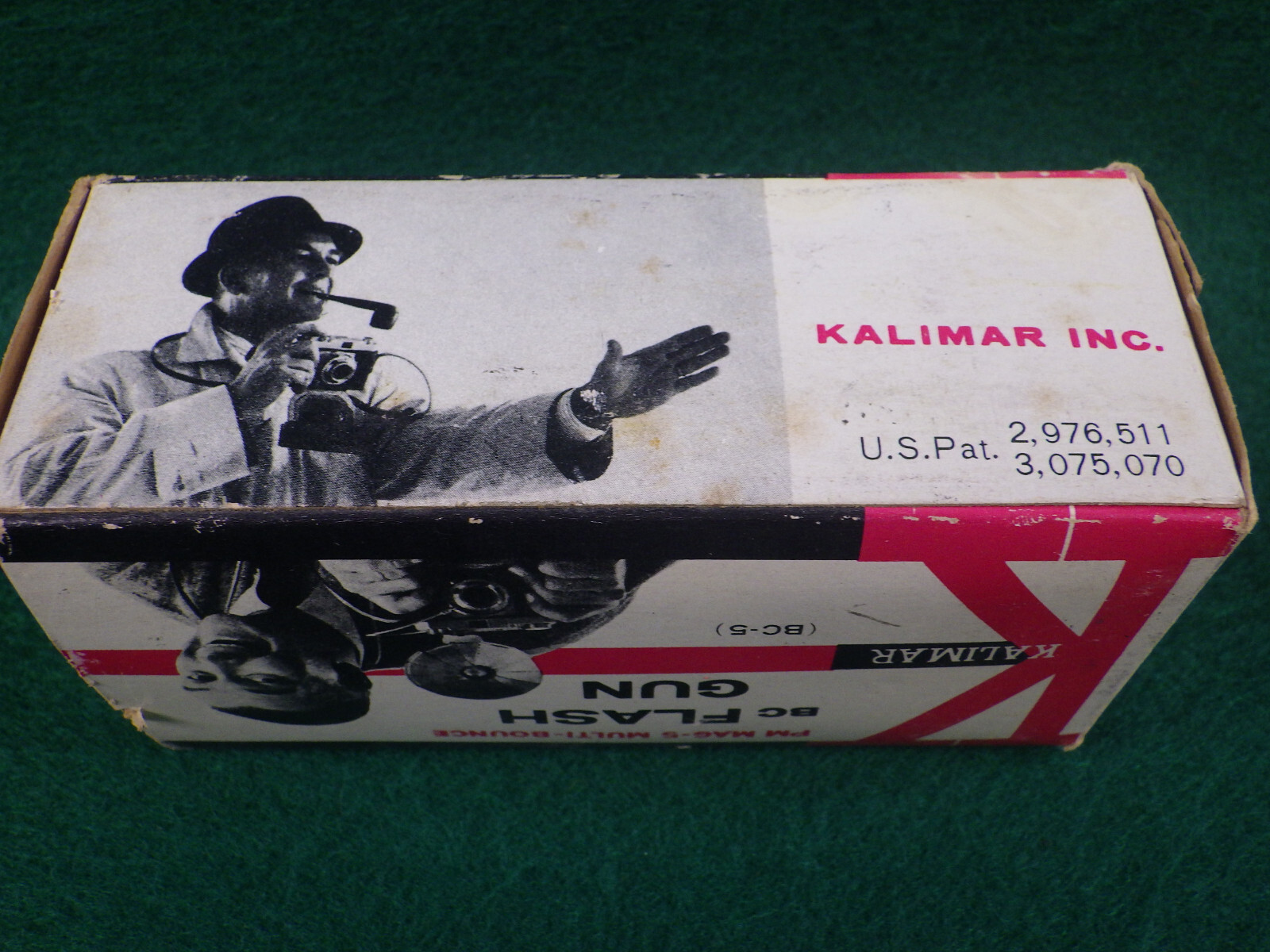 Vintage Kalimar PM Mag 5 multi bounce flash gun 1960s camera accessory