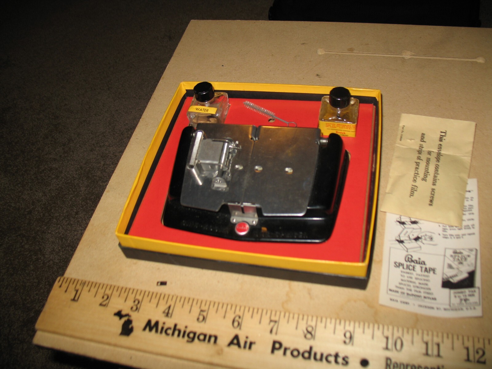 VTG CINE-KODAK DUO SPLICER OUTFIT BOX 8 & 16mm FILM SOUND & SILENT MOVIE CAMERA