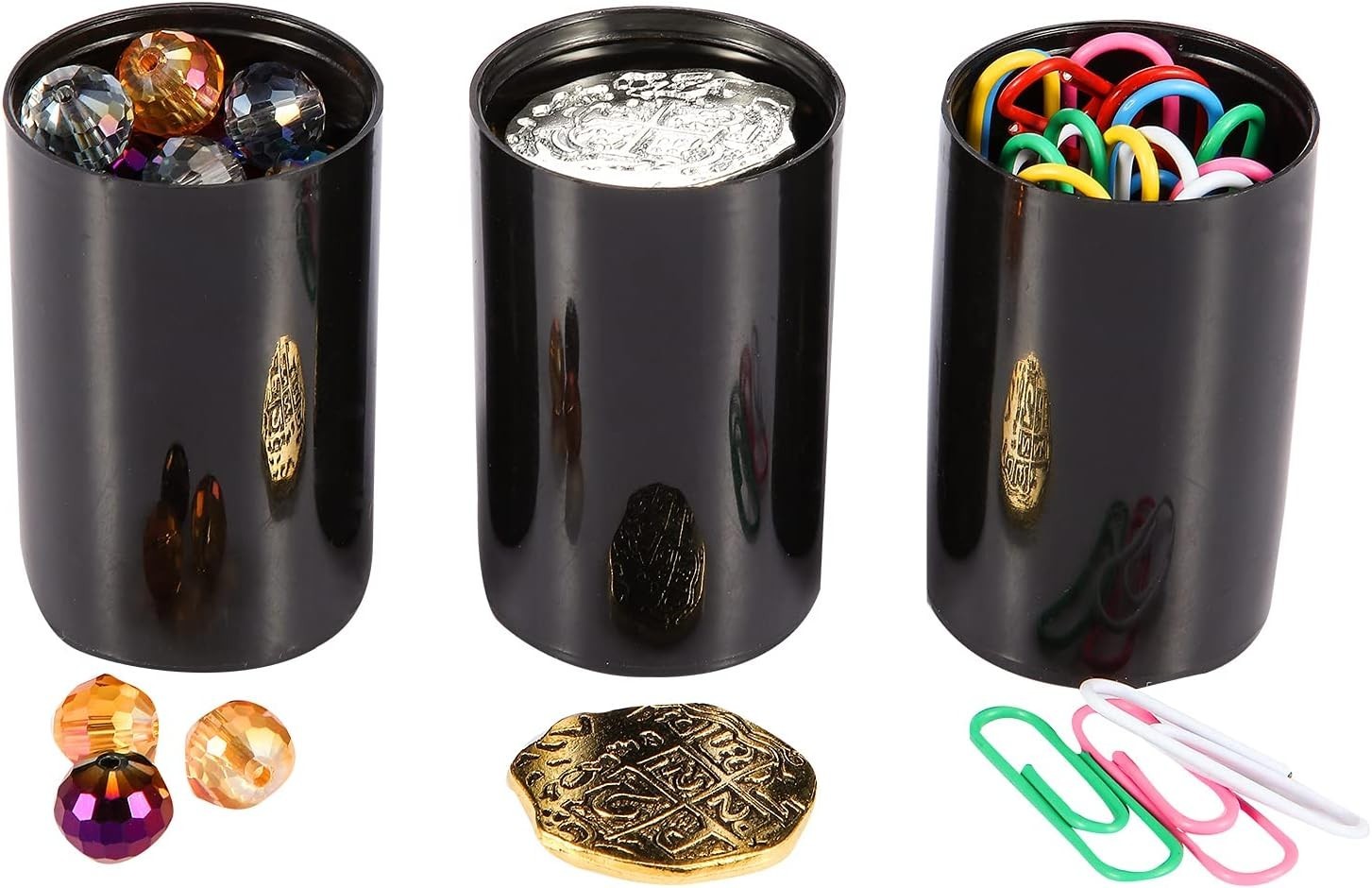 30 pcs Black Plastic Film Canister Holders, 35mm Storage Containers