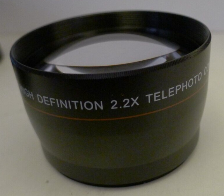 Vivitar 58mm HD4 MC AF HD 2.2X Telephoto Converter +Lens Caps&Matching Bag