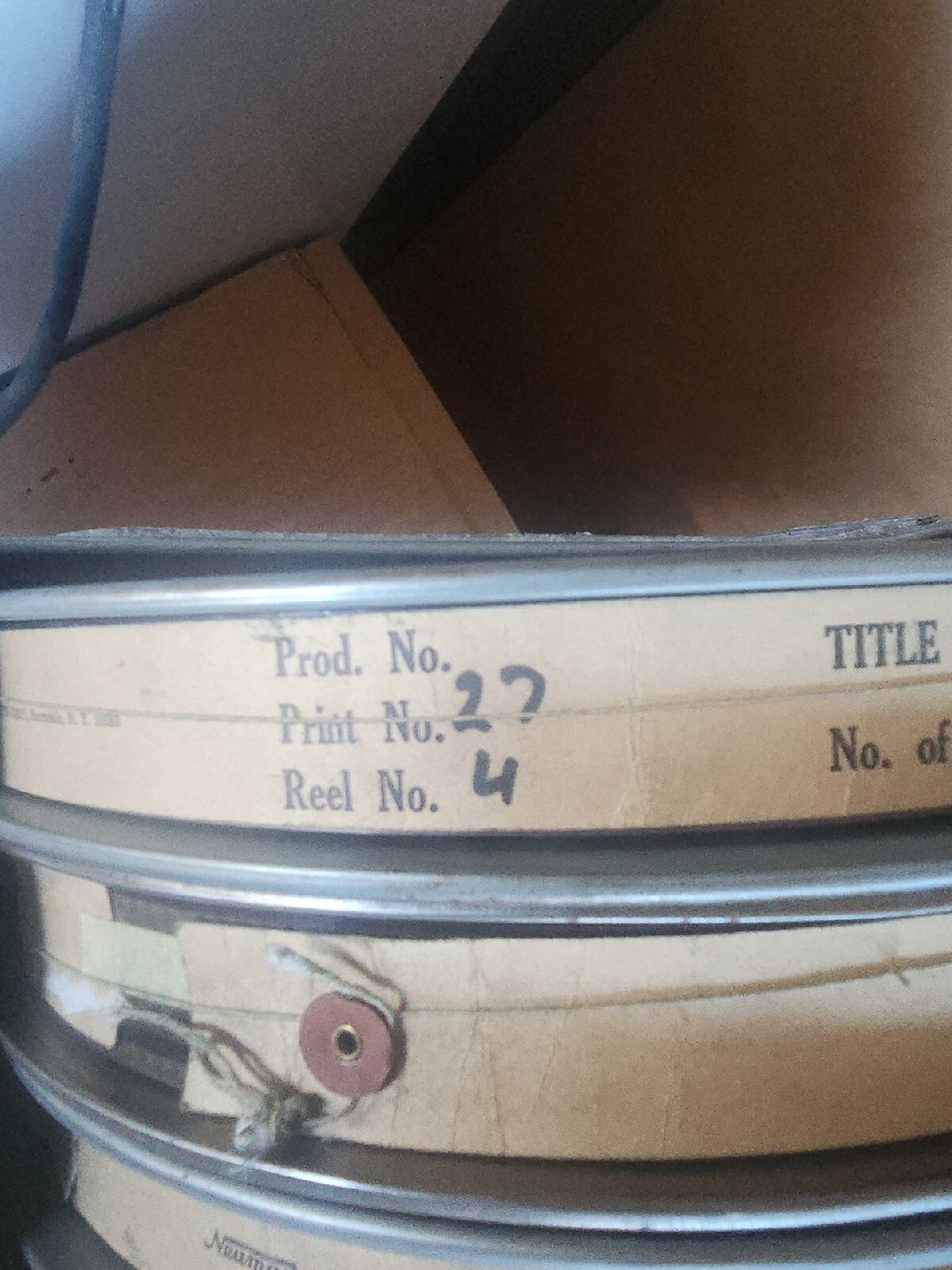 Girl In Gold Boots Movie Complete GOLDBERG BROS. Sheet Metal Film Reel Cases