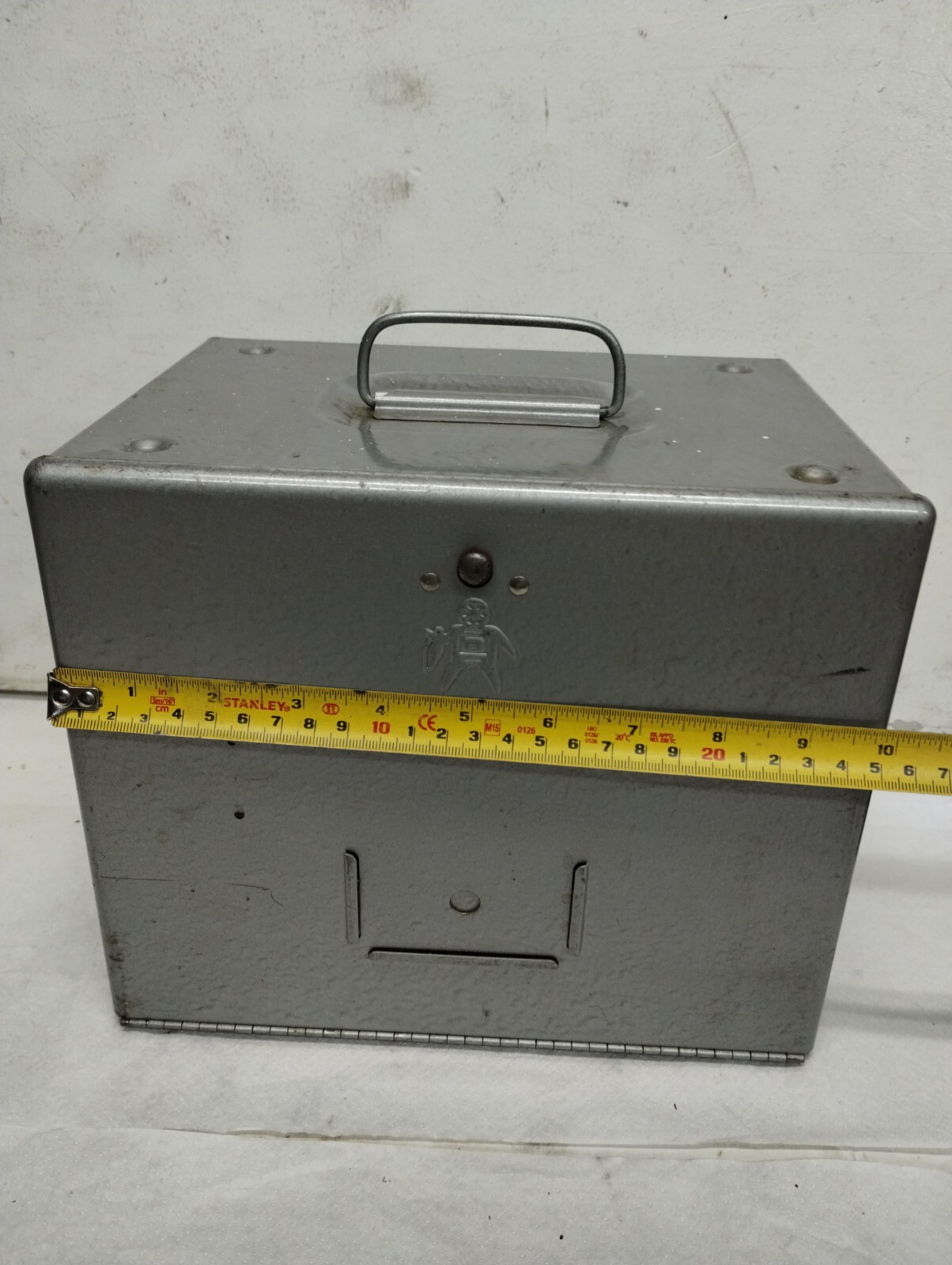 Brumberger 8mm Movie Film Reel Can Metal Storage Box Empty Vintage