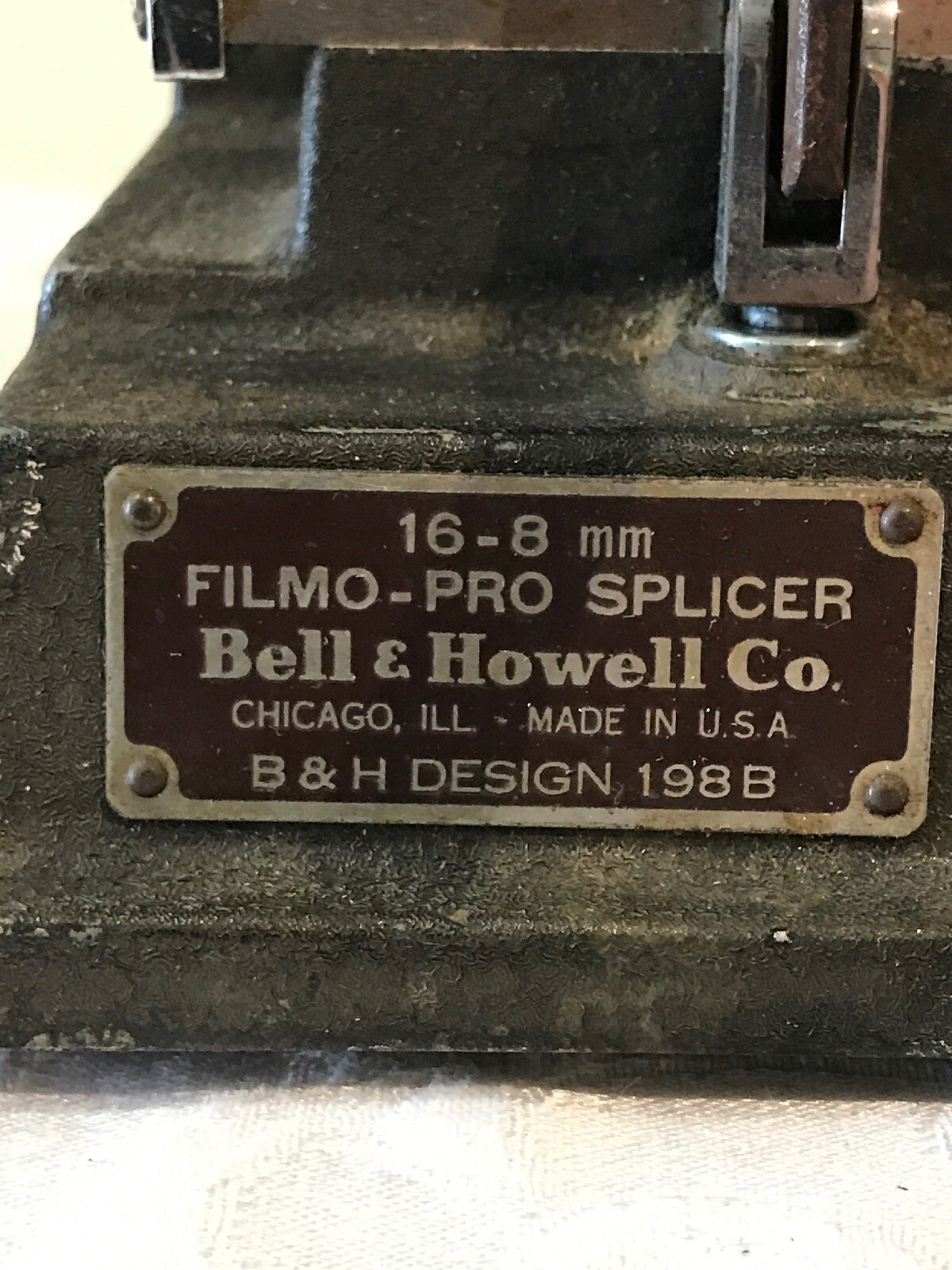 16-8 MM FILMO-PRO SPLICER BELL & HOWELL 198B