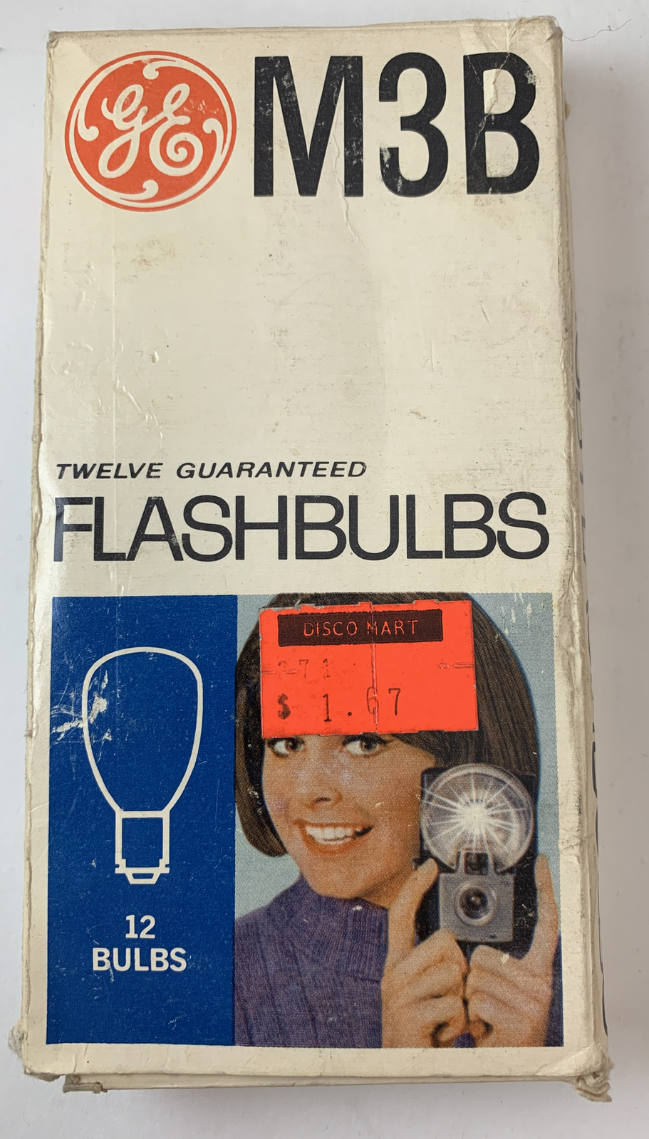 Vintage NOS GE / M3B Blue / Flash bulbs / 12 Flashbulbs – Free Shipping!