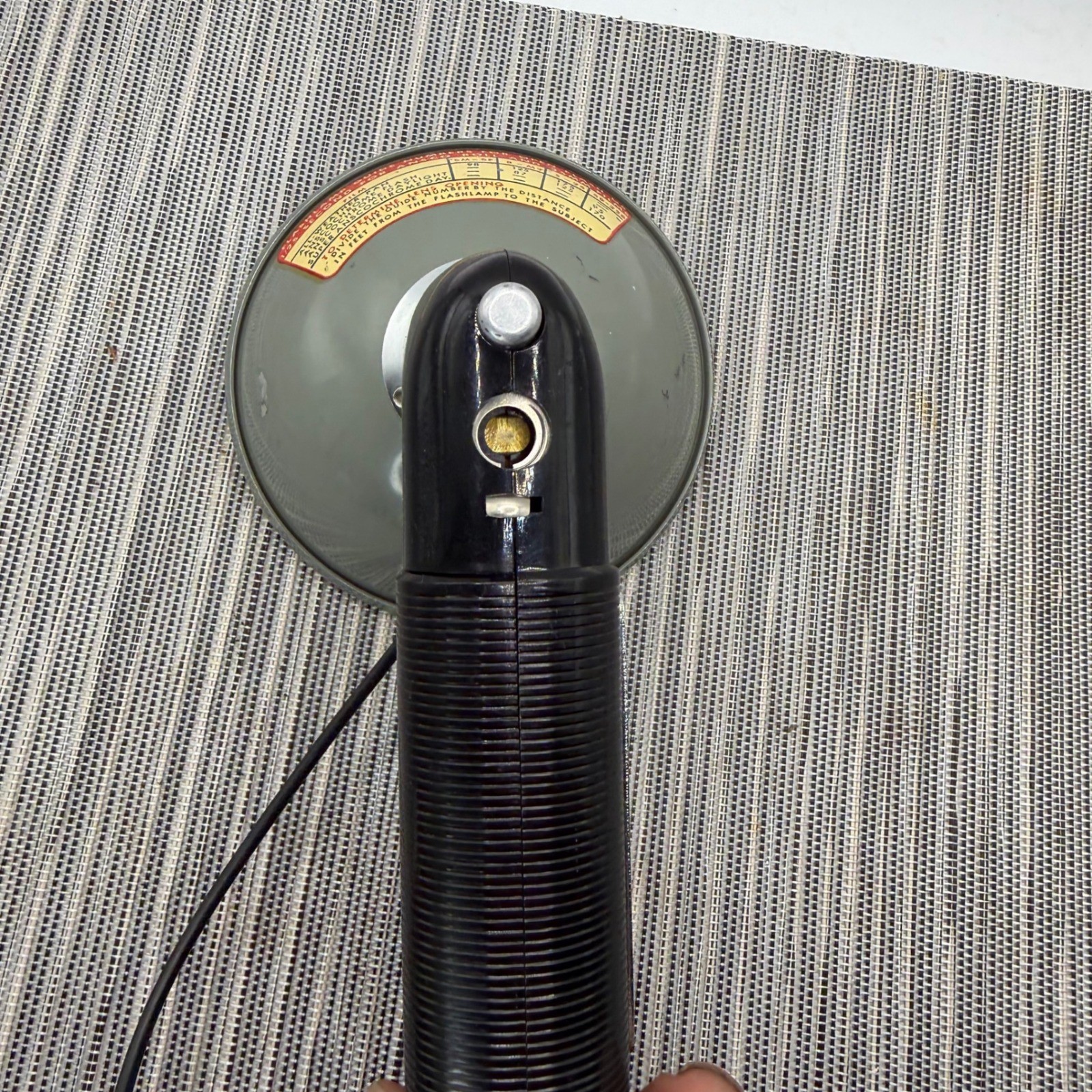 Vintage Ansco Handheld Camera Flash Unit with Reflector and Sync Cord Retro Gear