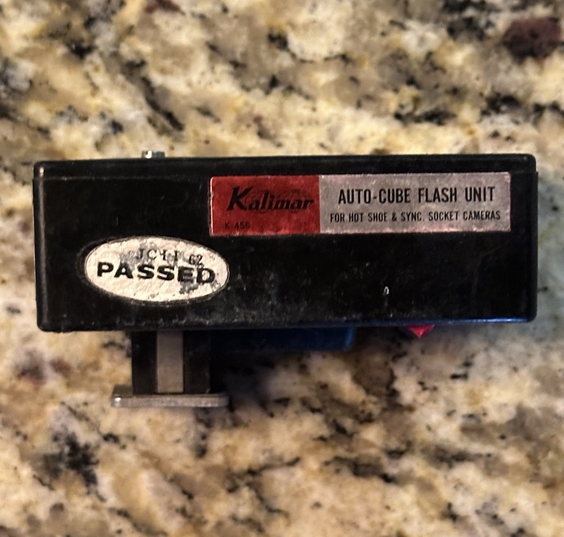 KALIMAR Auto-Cube Flash Unit K-456 Vintage Japan, Used Untested