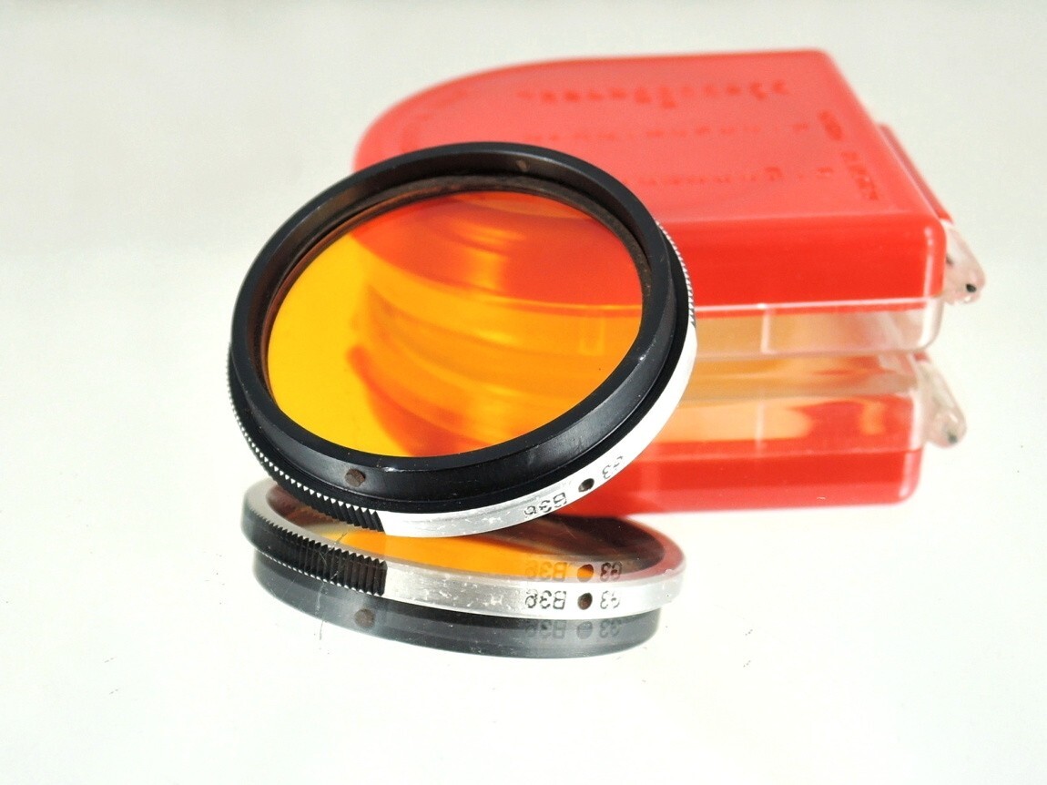 Flexaret G3 B36 Orange Filter MEOPTA Genuine Accessories Bayonet Good Glass