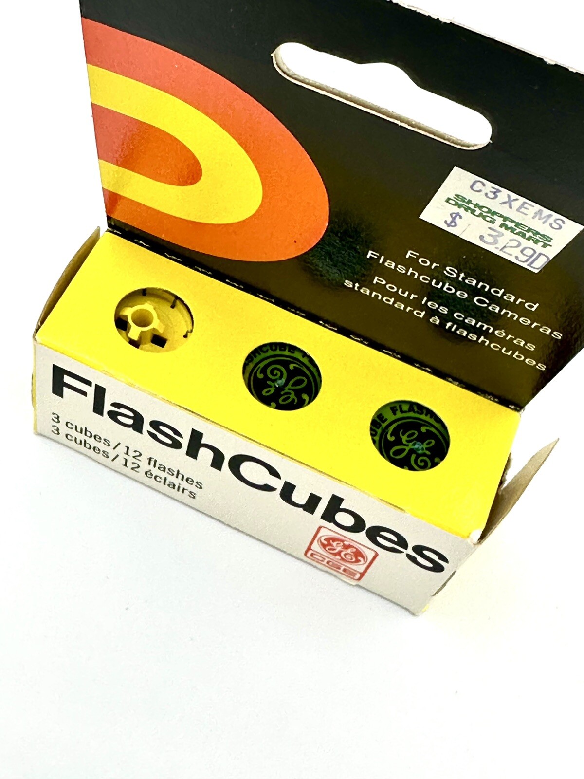Sylvania Blue Dot Magicubes 3 Cubes 12 Flashes NEW OLD STOCK 1 GE Cube 3 Left