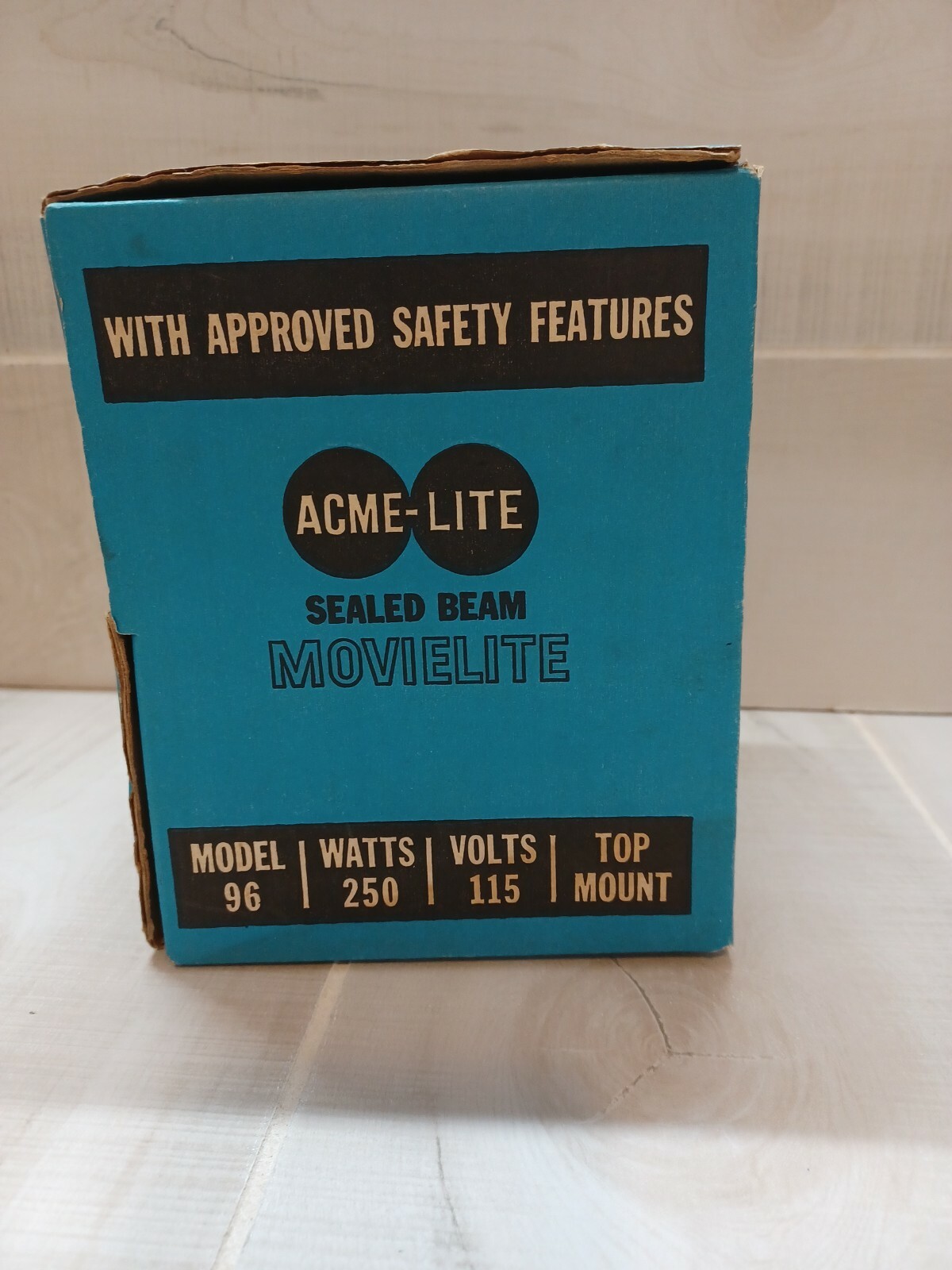 Vintage Acme-Lite Sealed Beam Movielite Model 96 250 Watts 115 Volts Tested