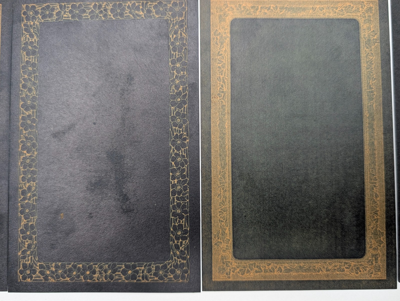 SET 1910s Ornate Millard Manning Photo Matts Negative Frames Develop RPPC Postal