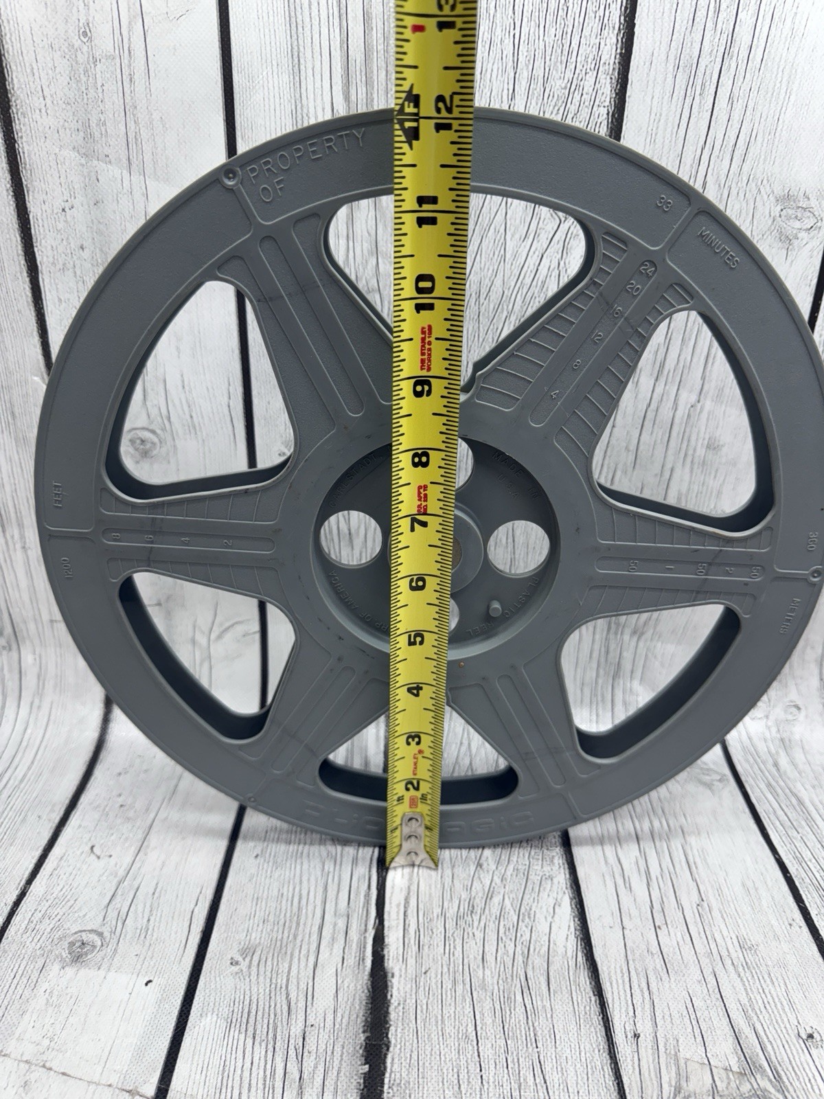 Plio Magic 1200ft 33min 12″ Reel Plastic Vintage USA