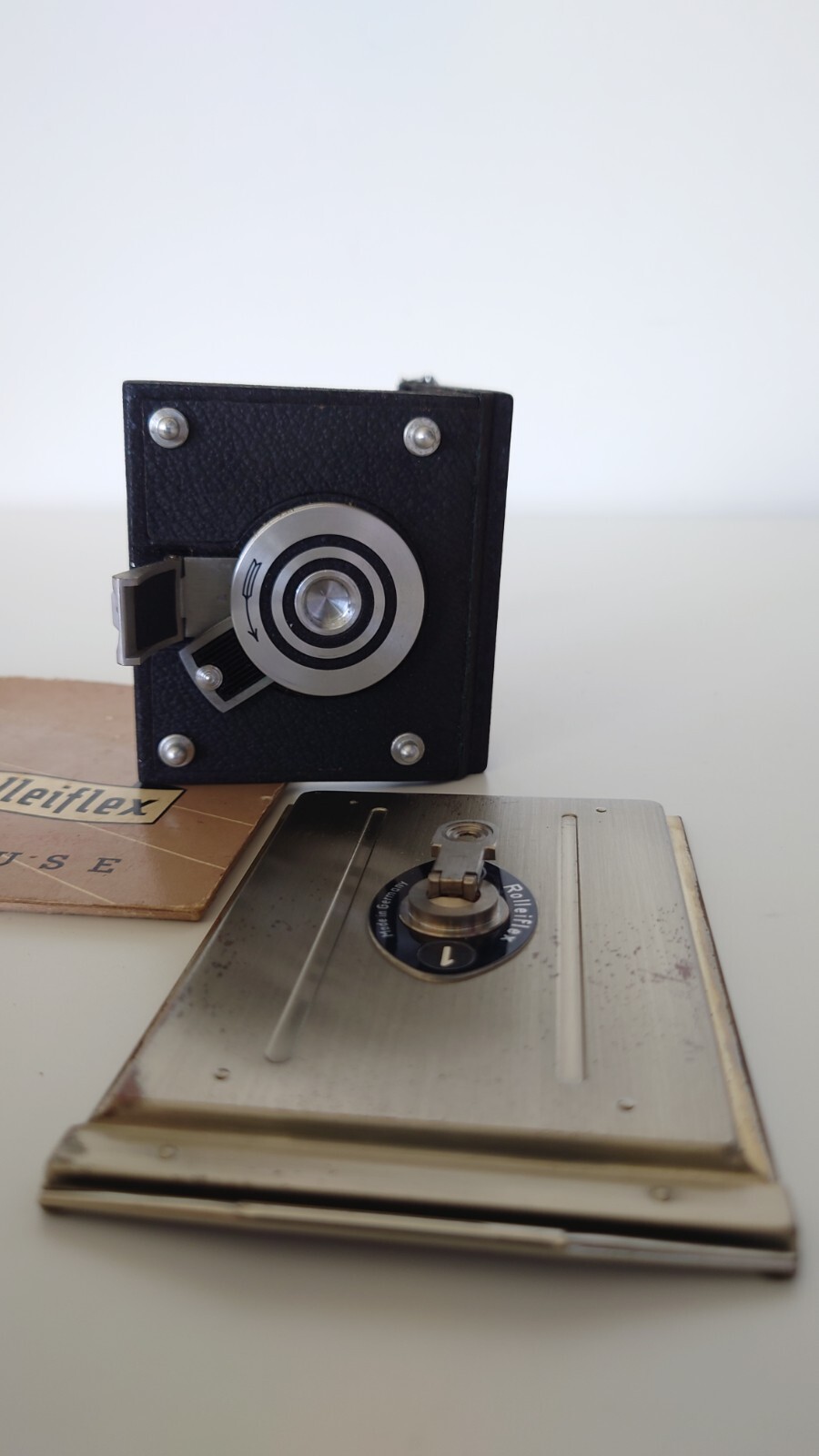 Vintage Rolleiflex Accessories w/ Manual Mid-Century Photography