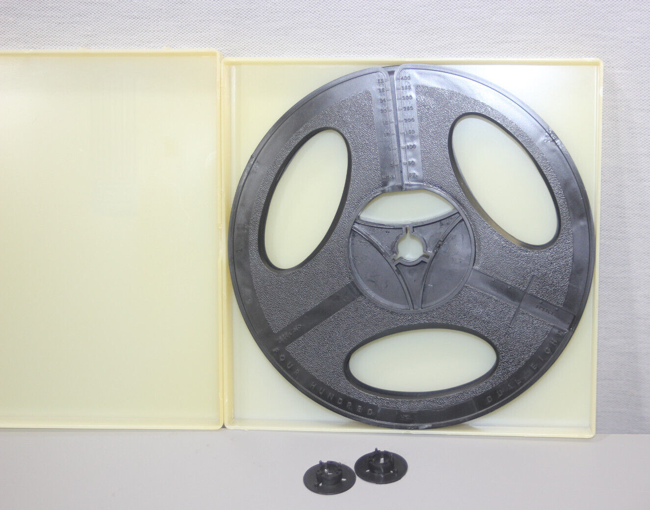 NEW 1 ELMO, Eumig, Chinon, Bolex, Sankyo, 400ft SUPER 8/8MM PROJECTOR REEL, CASE