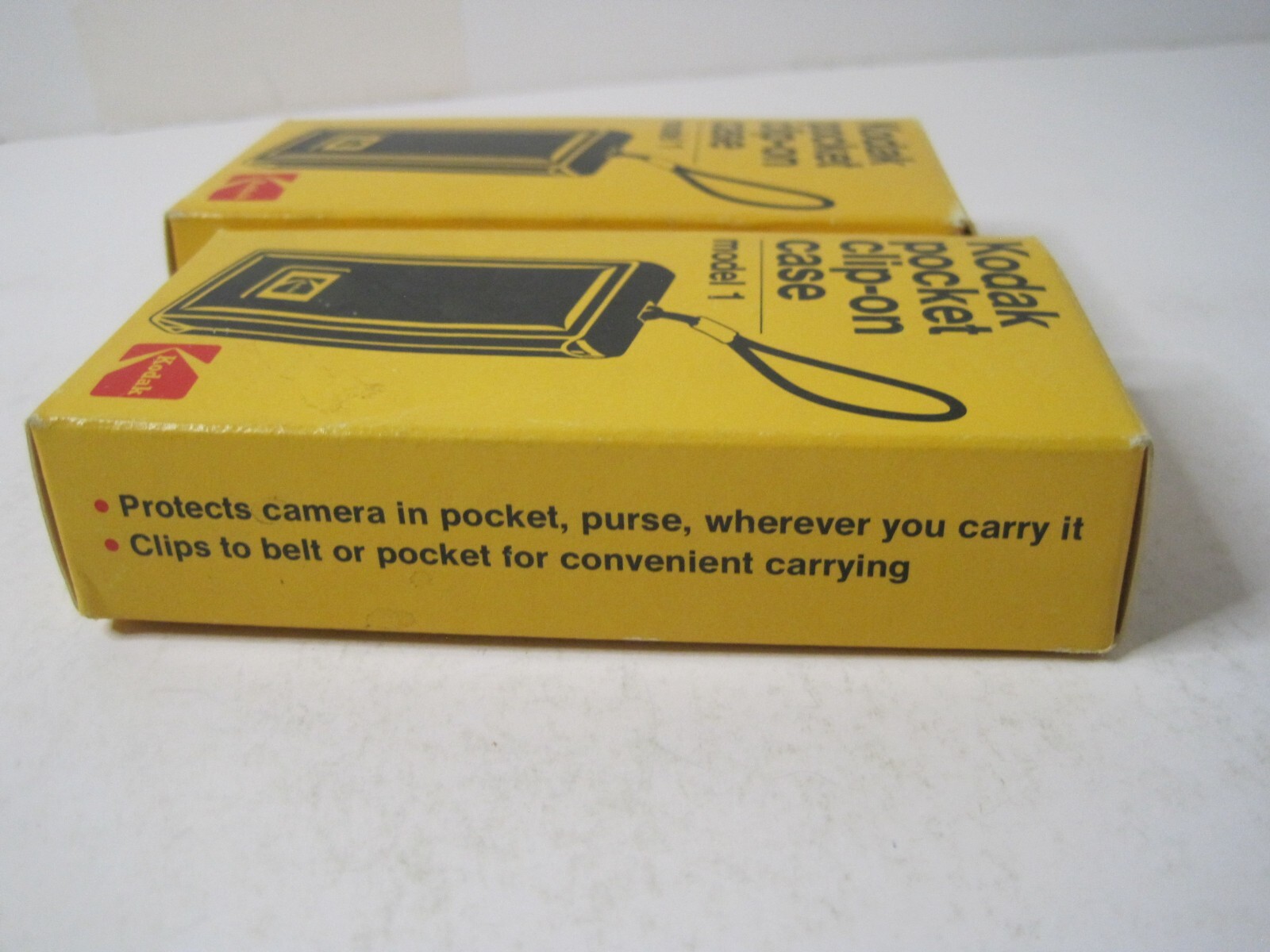 Lot of 2 Kodak Pocket Clip-on Case Model 1 C 18C For Kodak Instamatic 10 Camera