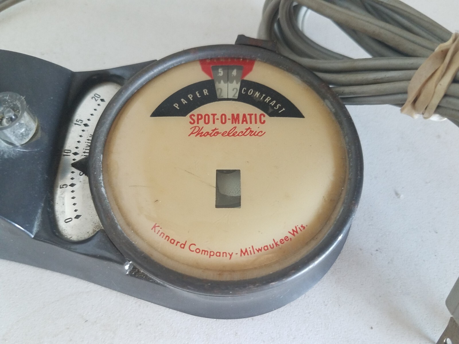 Kinard Spot-o-matic Enlarging Photoelectric Paper Contrast Meter Model II