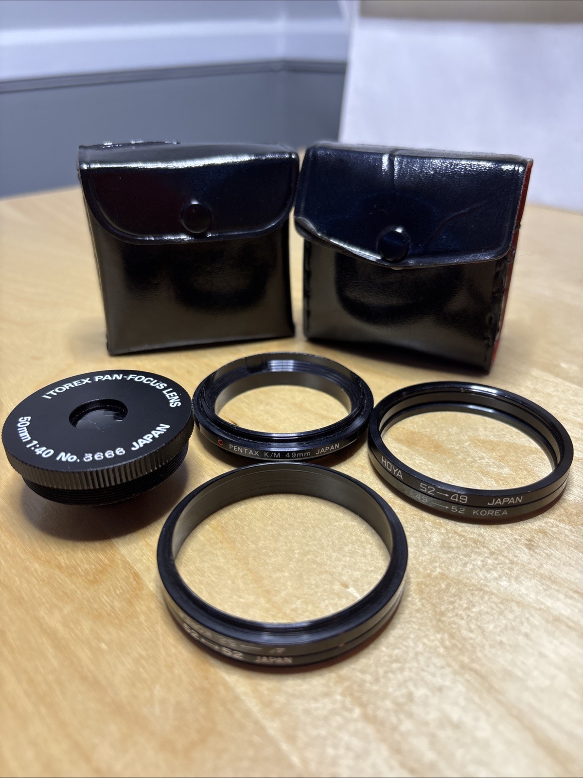 Itorex Pan-Focus Lens 50mm 1:40 Pin Hole with 3 Adapters Included, With Cases.