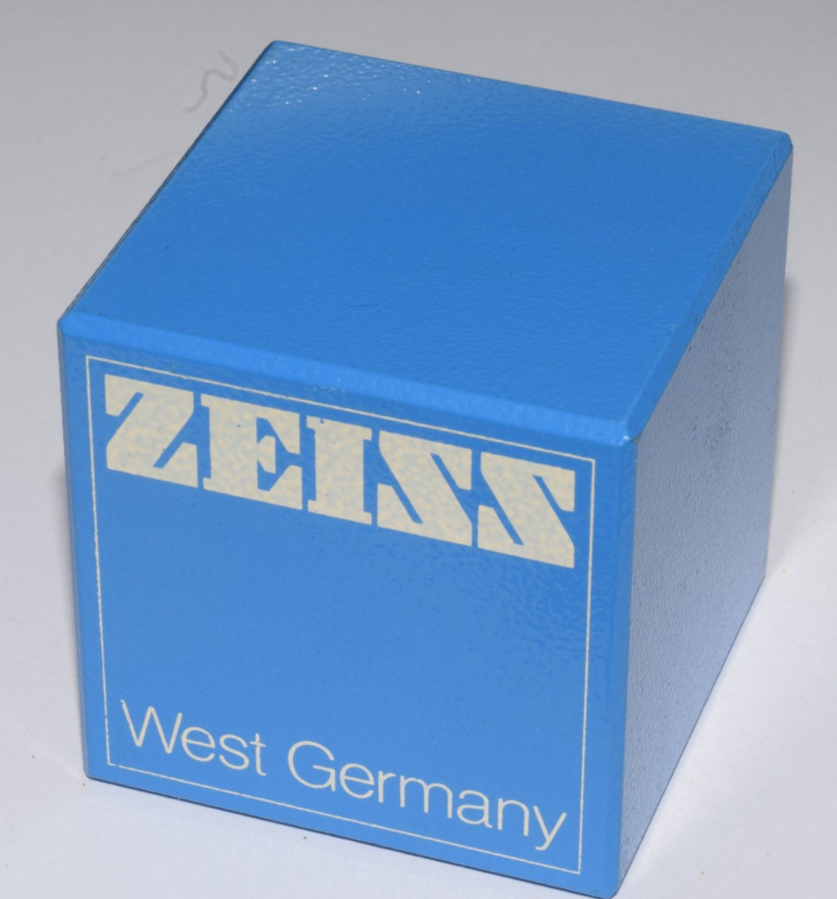 ZEISS WEST GERMANY ADVERTISEMENT SQUARE BLUE LOGO