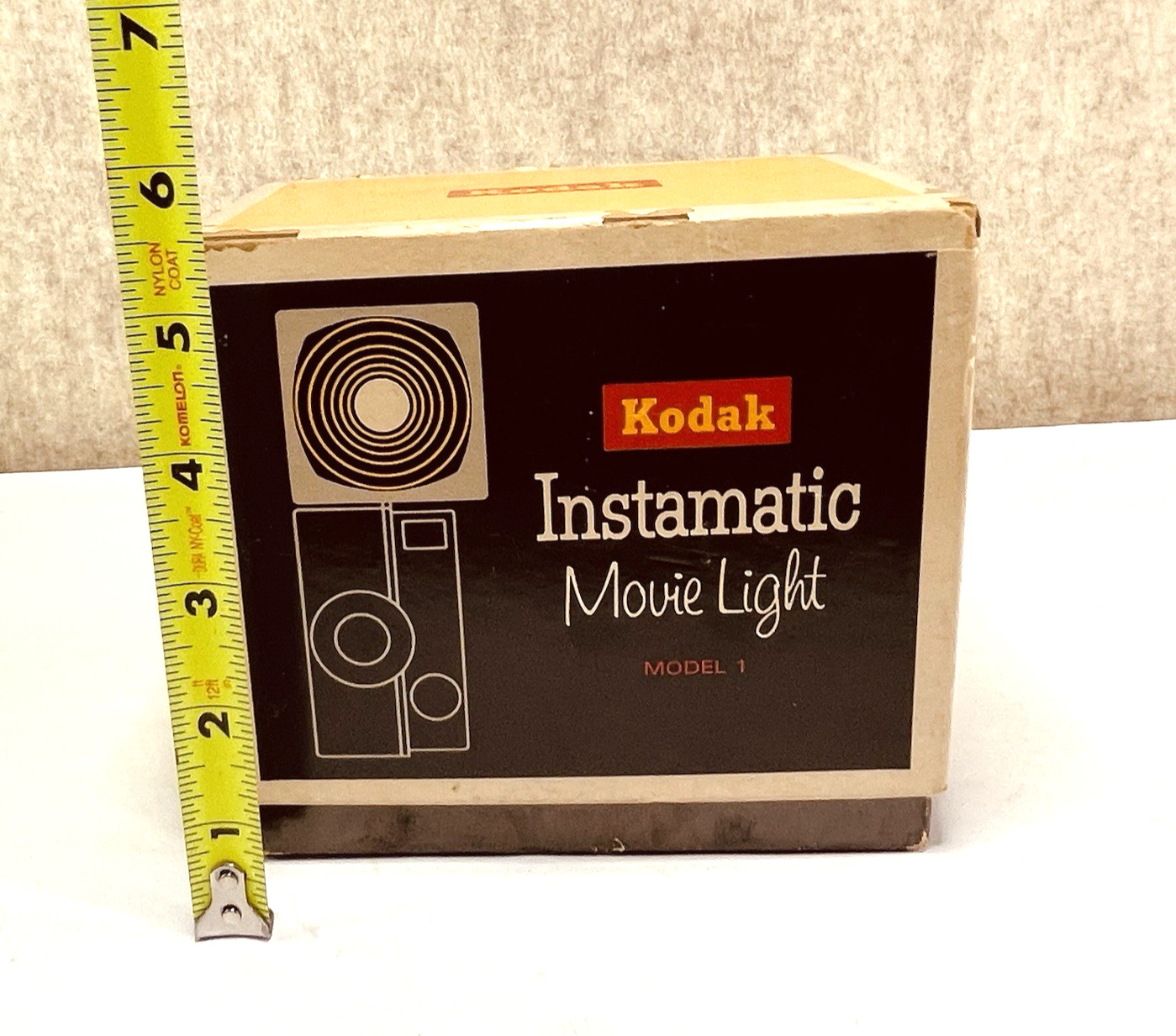 VTG 60s Kodak Instamatic Model 1 Movie Light Original Box NOT Tested Needs Bulb