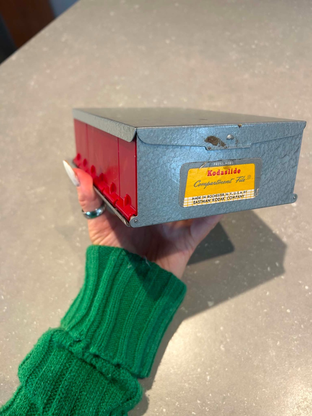 Vintage Kodak Kodaslide Compartment File storage case for 35mm slides