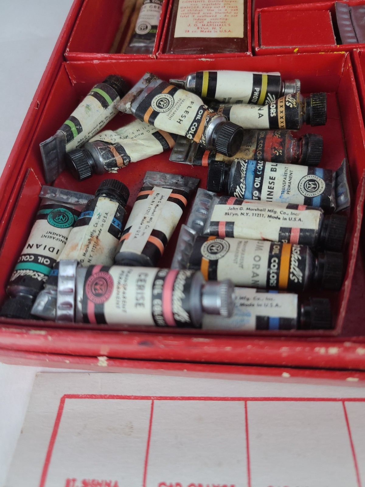 Vintage Marshall’s Photo Oil Colors Art Kit Hobby Prop – See Photos