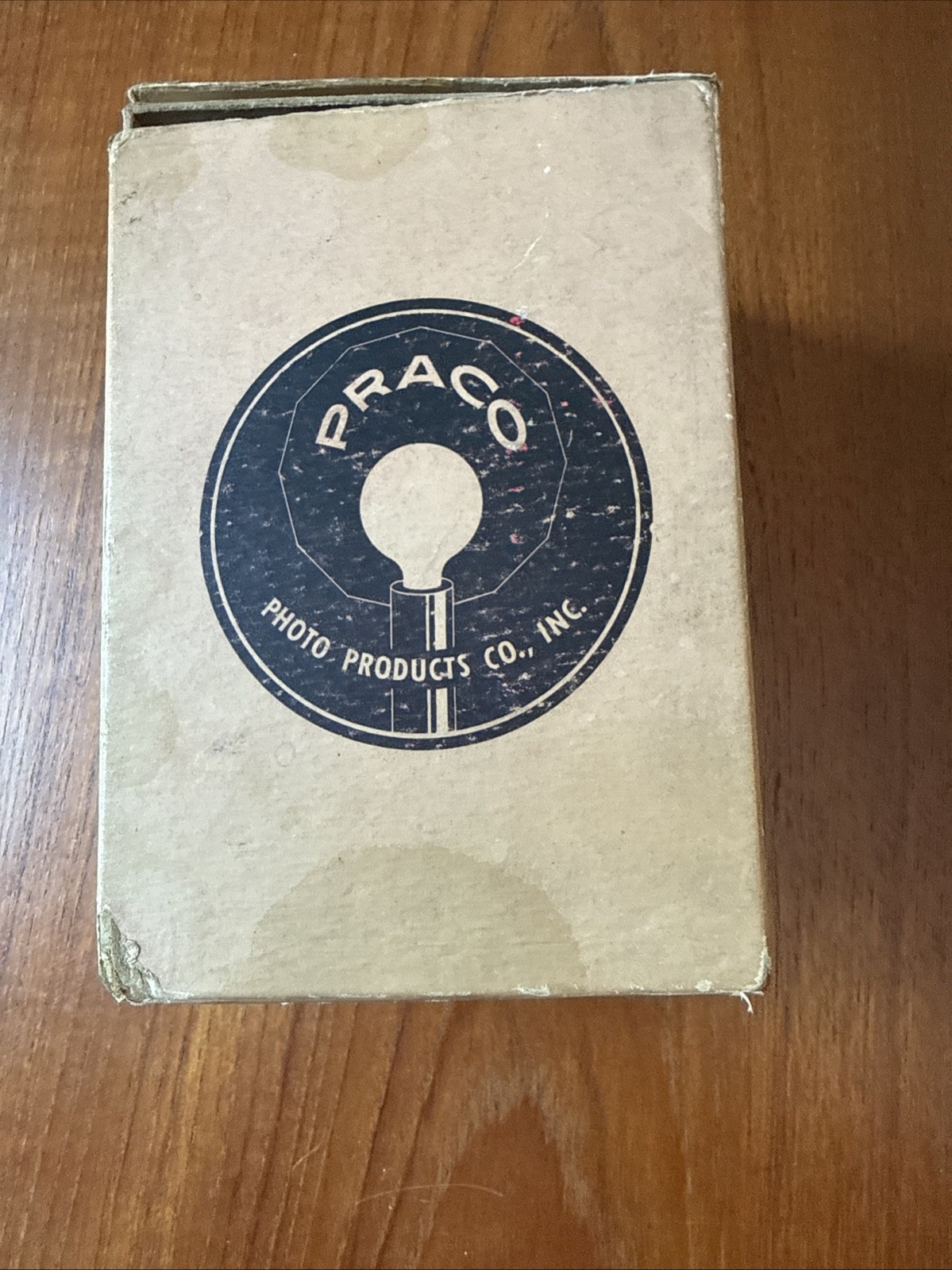 Vintage Praco M-2 Flash Unit with Original Box, Directions & 7 Original Bulbs