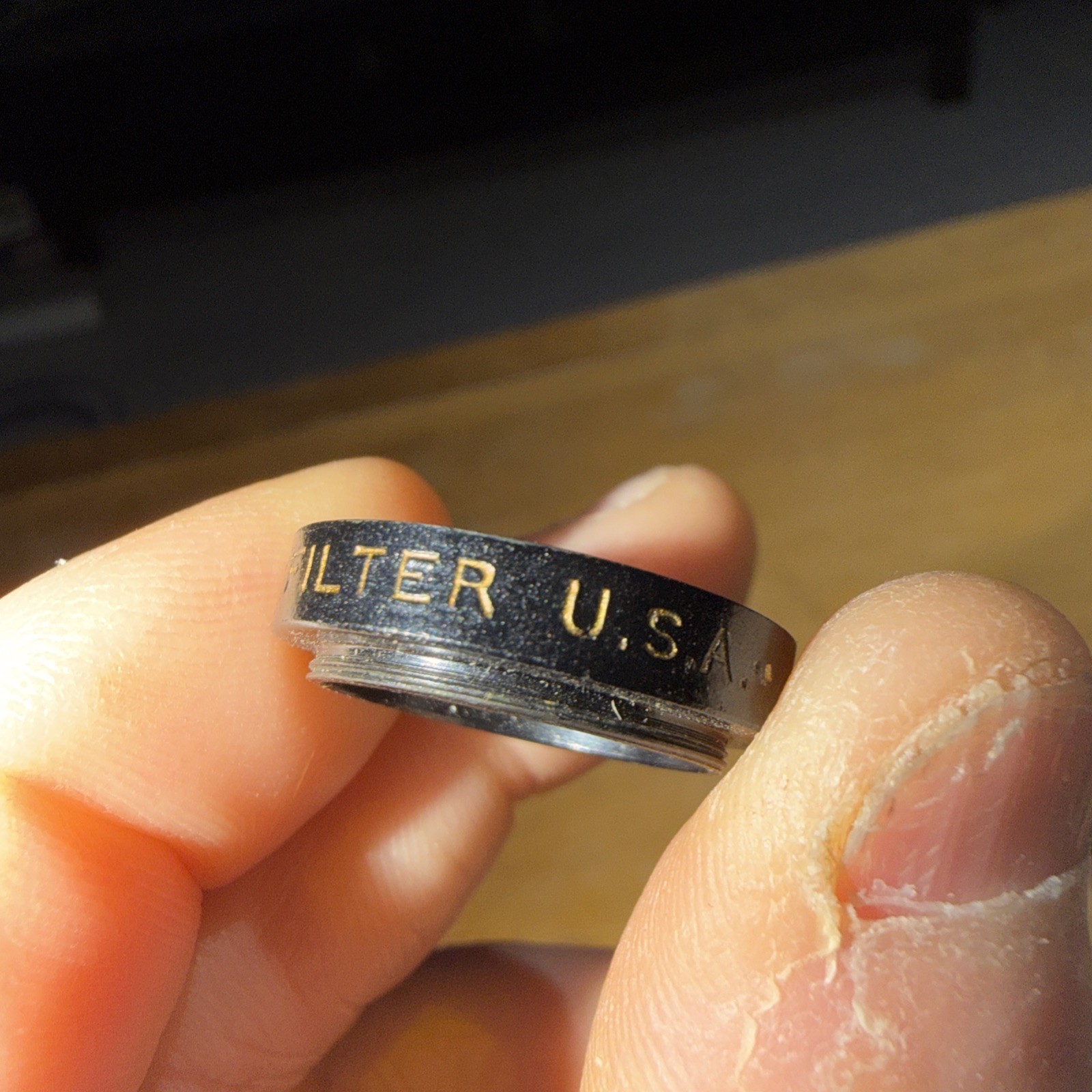 Argus Lens Accessory No. C-63 for Model “C” Light Yellow 4X Filter *RARE*