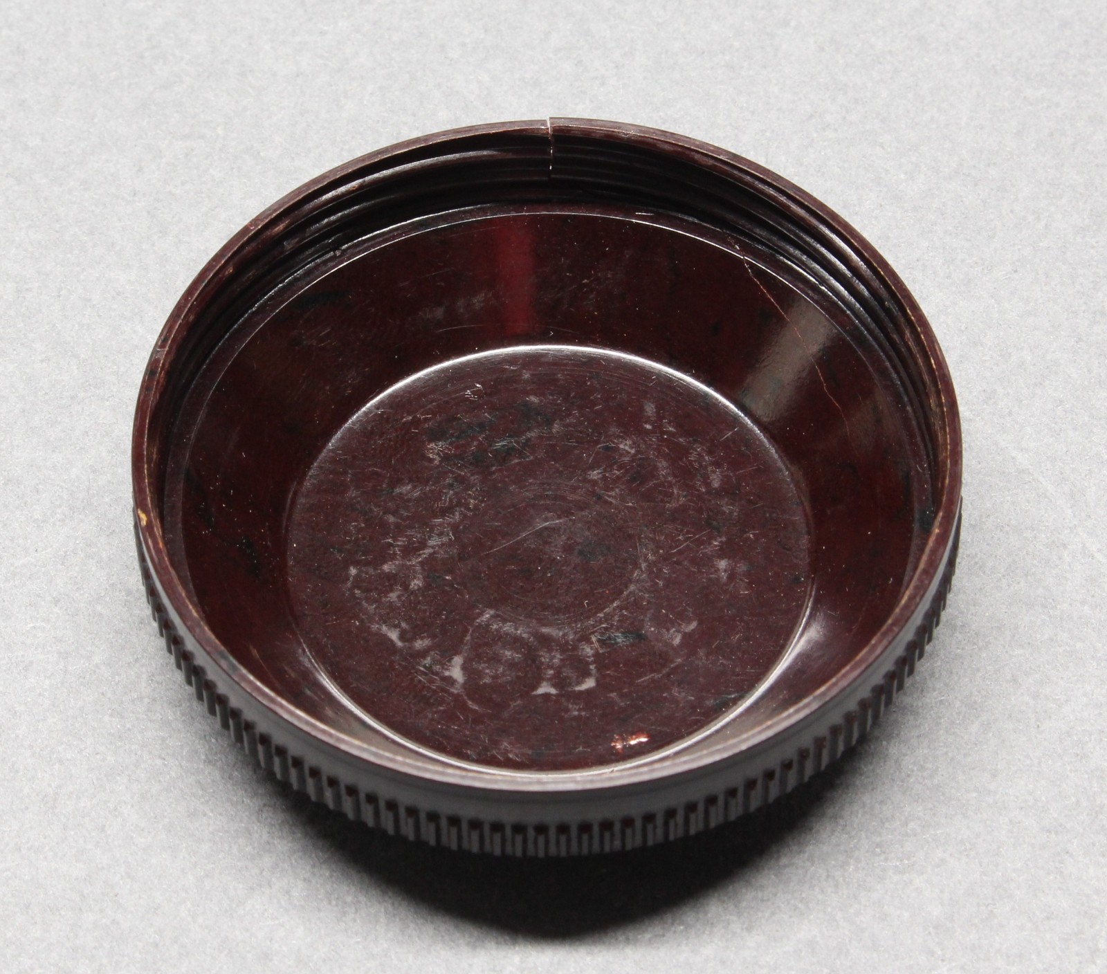 Leitz Wetzlar Dark Brown Bakelite Lens Case for Leica 5cm Elmar or Summar