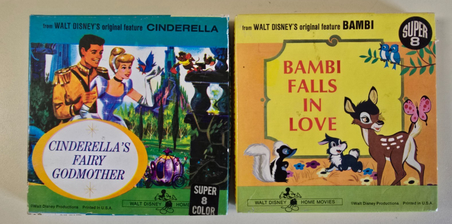 Cinderella’s Fairy Godmother Super 8 COLOR + Bambi Falls in Love Super 8 VINTAGE