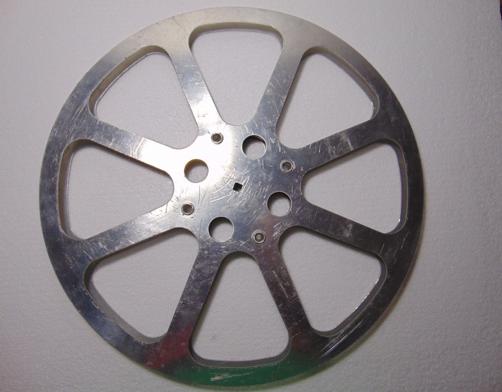 BIG Empty 16mm Aluminum Metal Film Reel 16″ 2000ft Movie Take Up 2000′ 600m