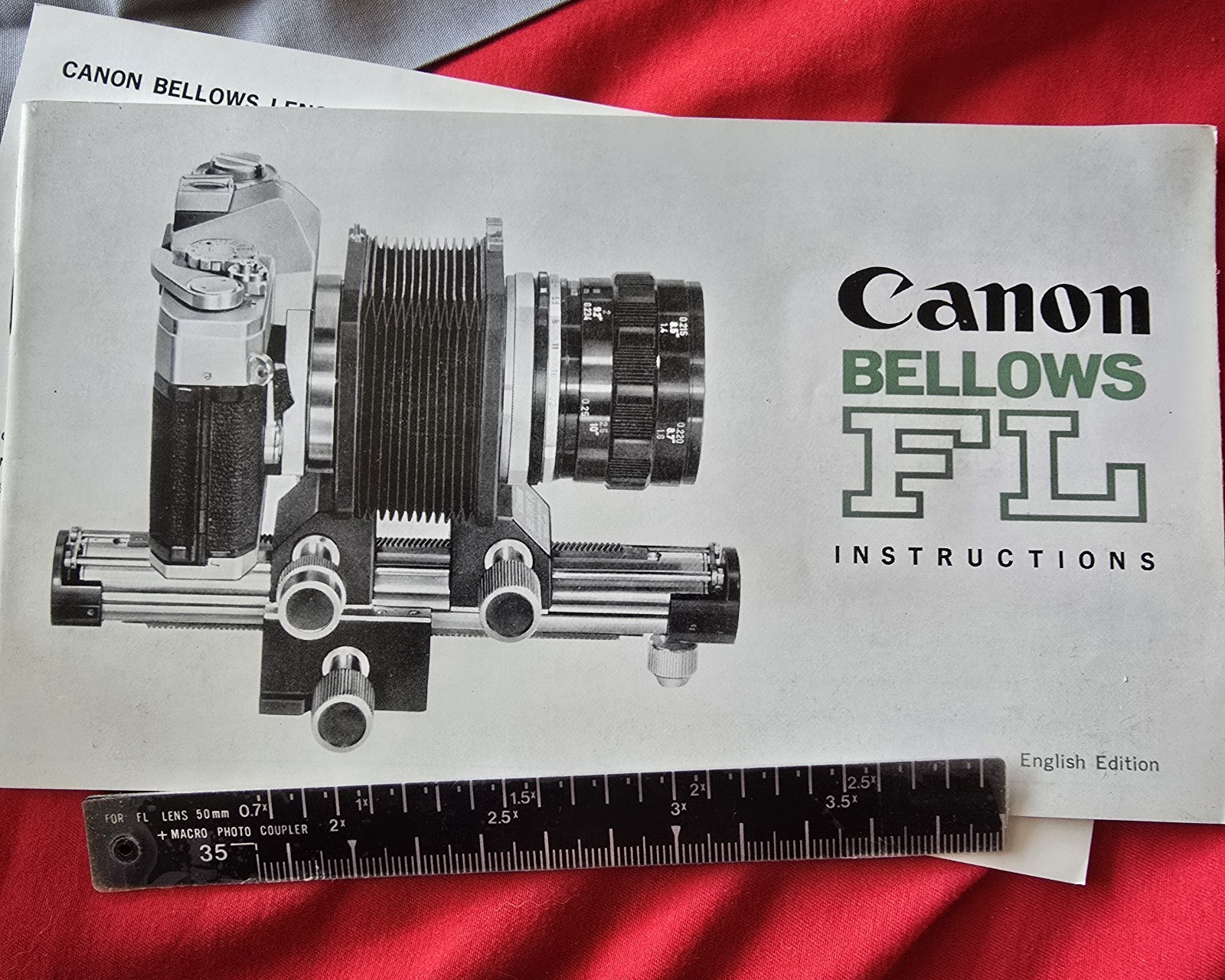 Canon Bellows FL Camera Bellows Attachment w/ Box & Manual Instructions