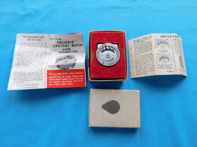 POLAROID EXPOSURE METER #620 METRAWATT TYPE BOX INC