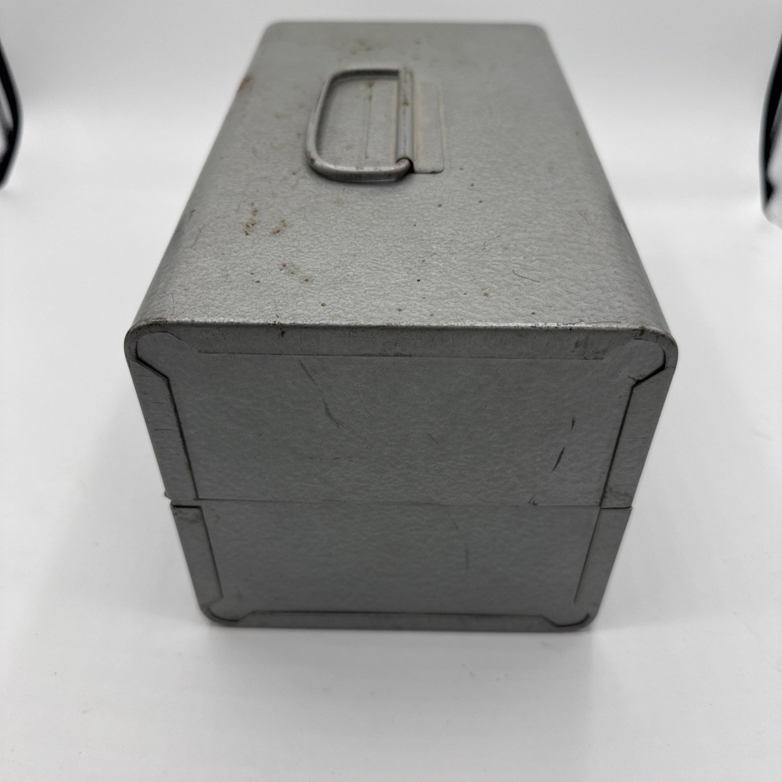 Brumberger Vintage Metal Film Can Storage Case Box with 3 – 5″ Reels W/ Tins