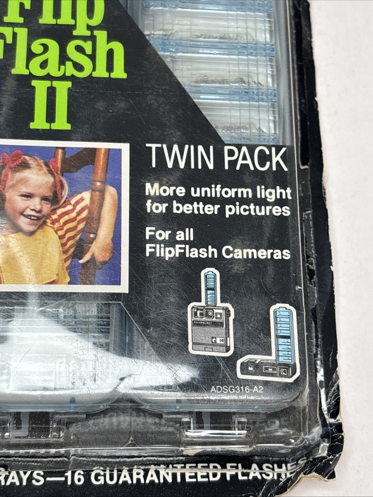 Vintage GE Flip Flash II 2 Twin Pack Flash Packs for FlipFlash Camera