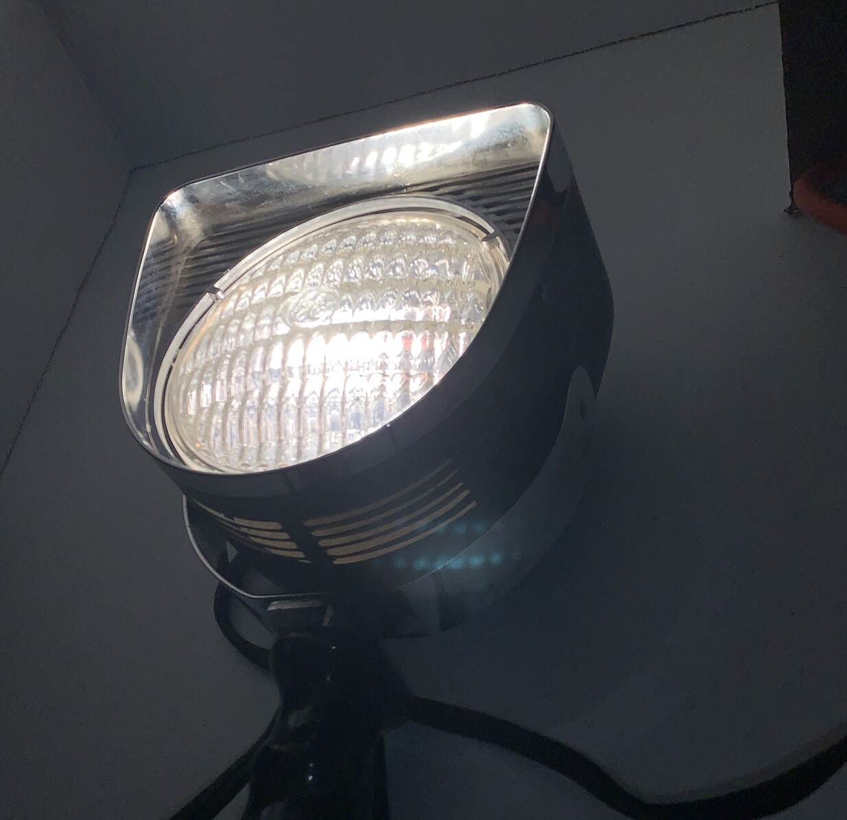 Vintage Lott-A-Lite GE Sealed Beam Lamp FOR PARTS Adjustable Movie Light READ
