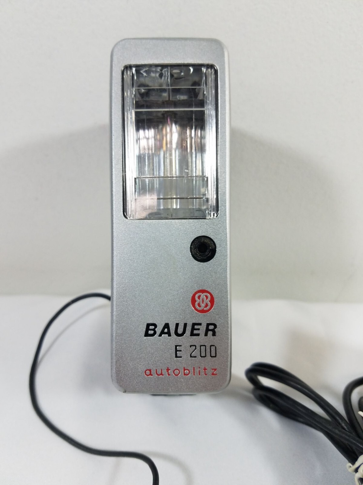 Bauer E 200 Autoblitz Flash With Cord Made In Germany Vintage
