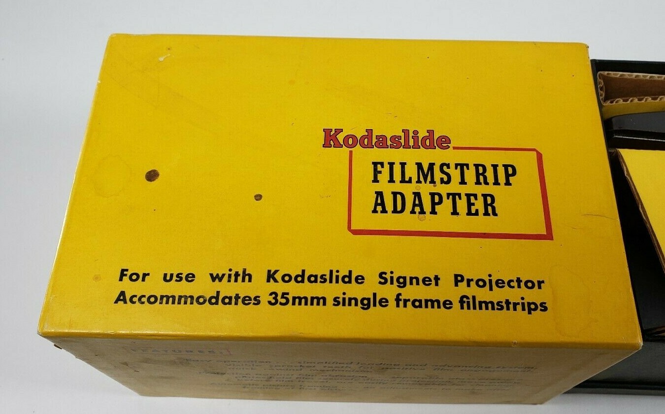 Kodaslide Filmstrip Adapter for use with signet projector 35mm with original box