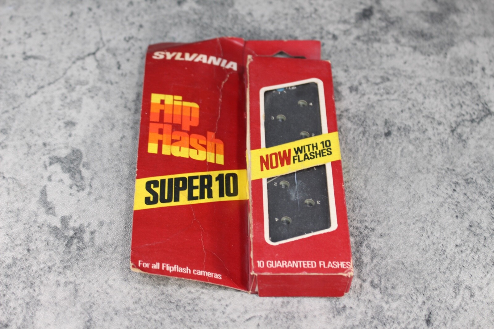 Two Sylvania Flip Flash Super 10 Flashes