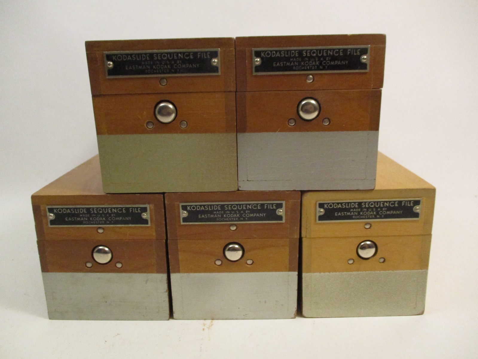 Vintage Kodaslide Sequence File Kodak Silde Wood Case Holder Box Camera