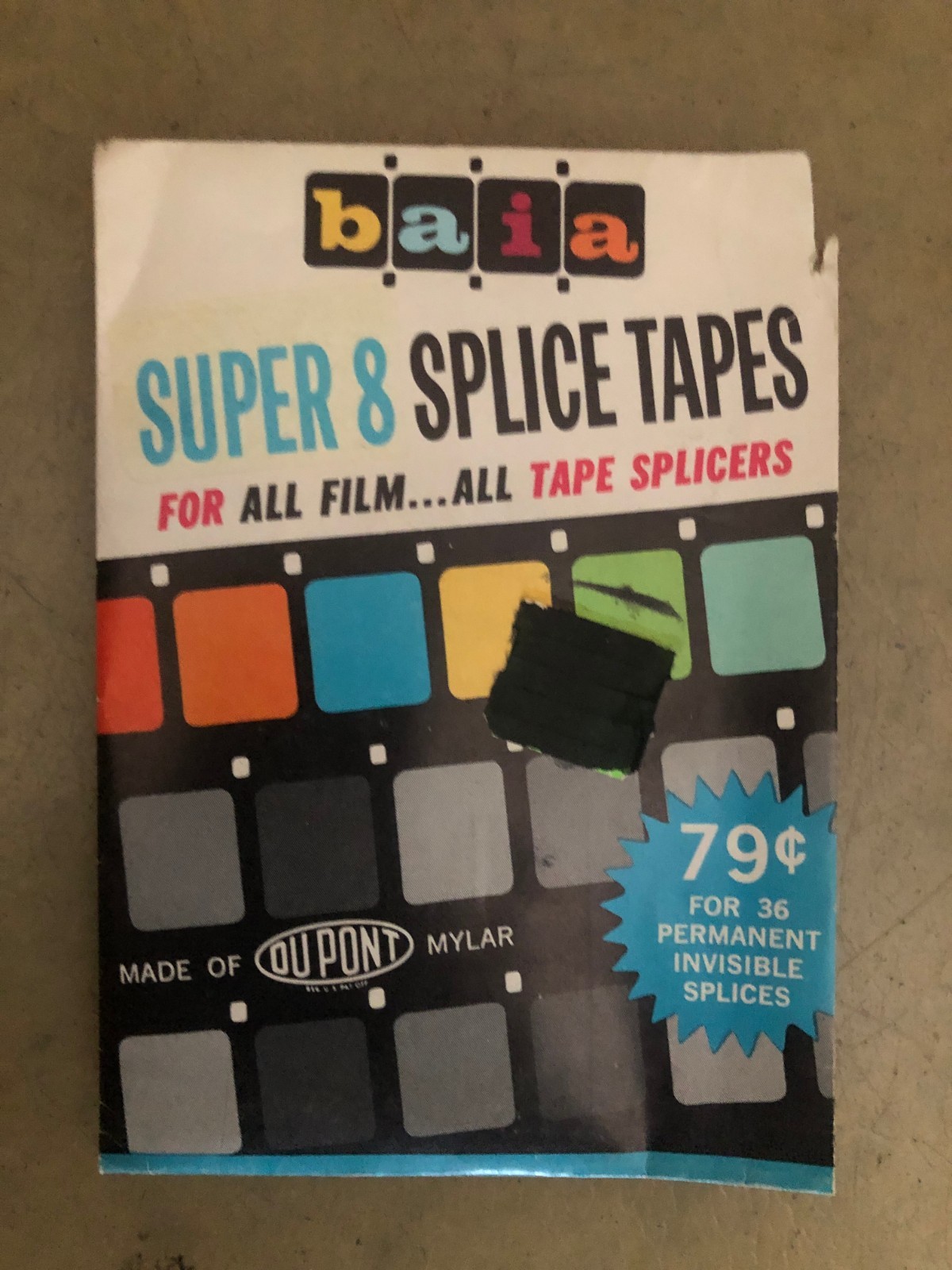 BAIA SUPER 8 SPLICE TAPES FOR HOME MOVIE EDITING