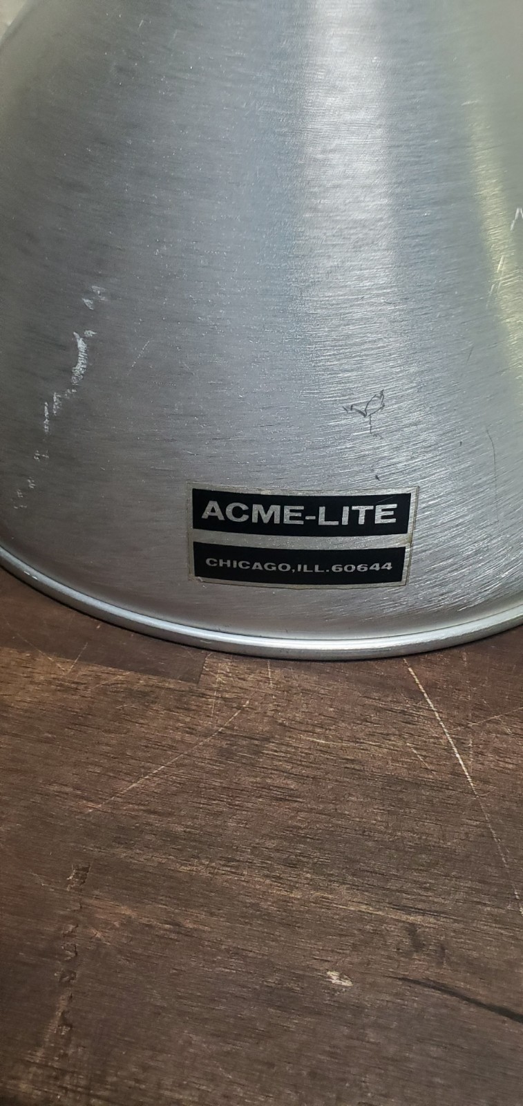 Pair Of Acme Lite Aluminum Photo Shoot Light Fictures Tested With Brackets