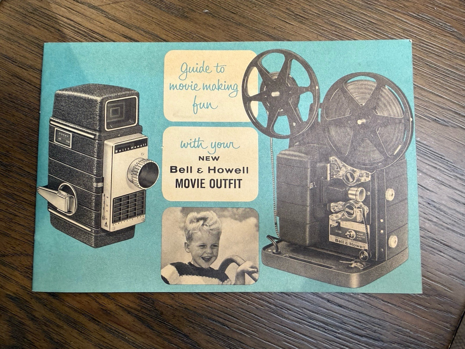 Bell & Howell Vintage Movie Light Bar Kit w/ Box Paperwork Photoflood