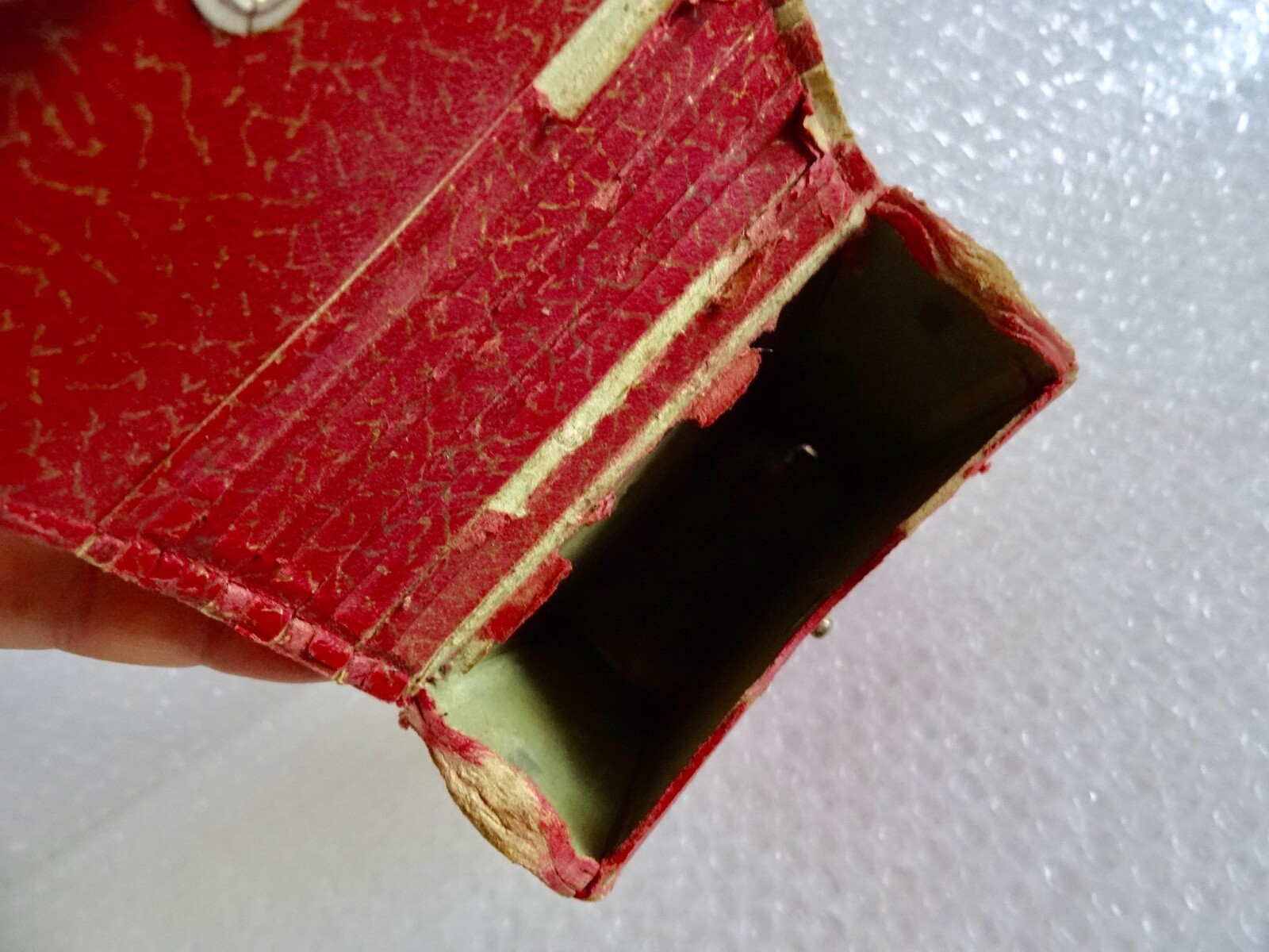 fOLDING CAMERA CASE ONLY RED CERTOTIX ANTIQUE VINTAGE REPLACEMENT PART neocurio