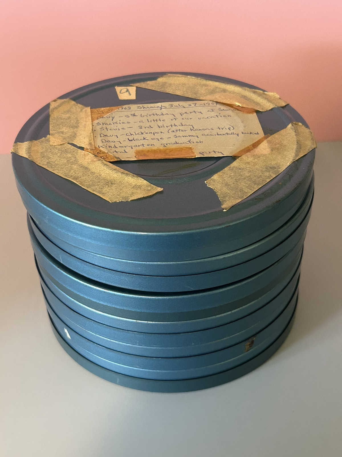 Vintage Compco Metal Reel Storage Film Case Box For Super 8mm Canisters, 6 Slots