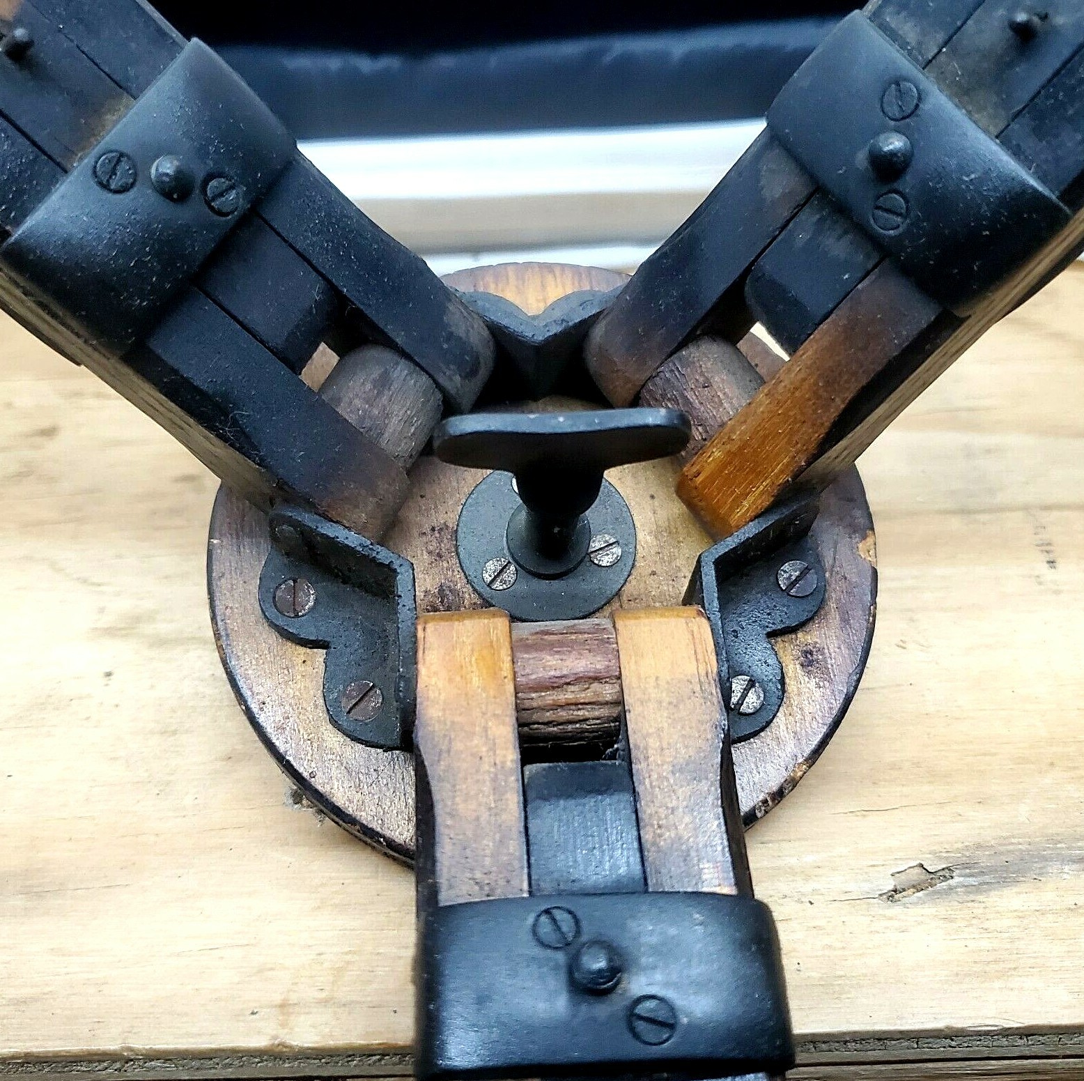 Vintage/antique Photographic Equipment Wood Tripod Black