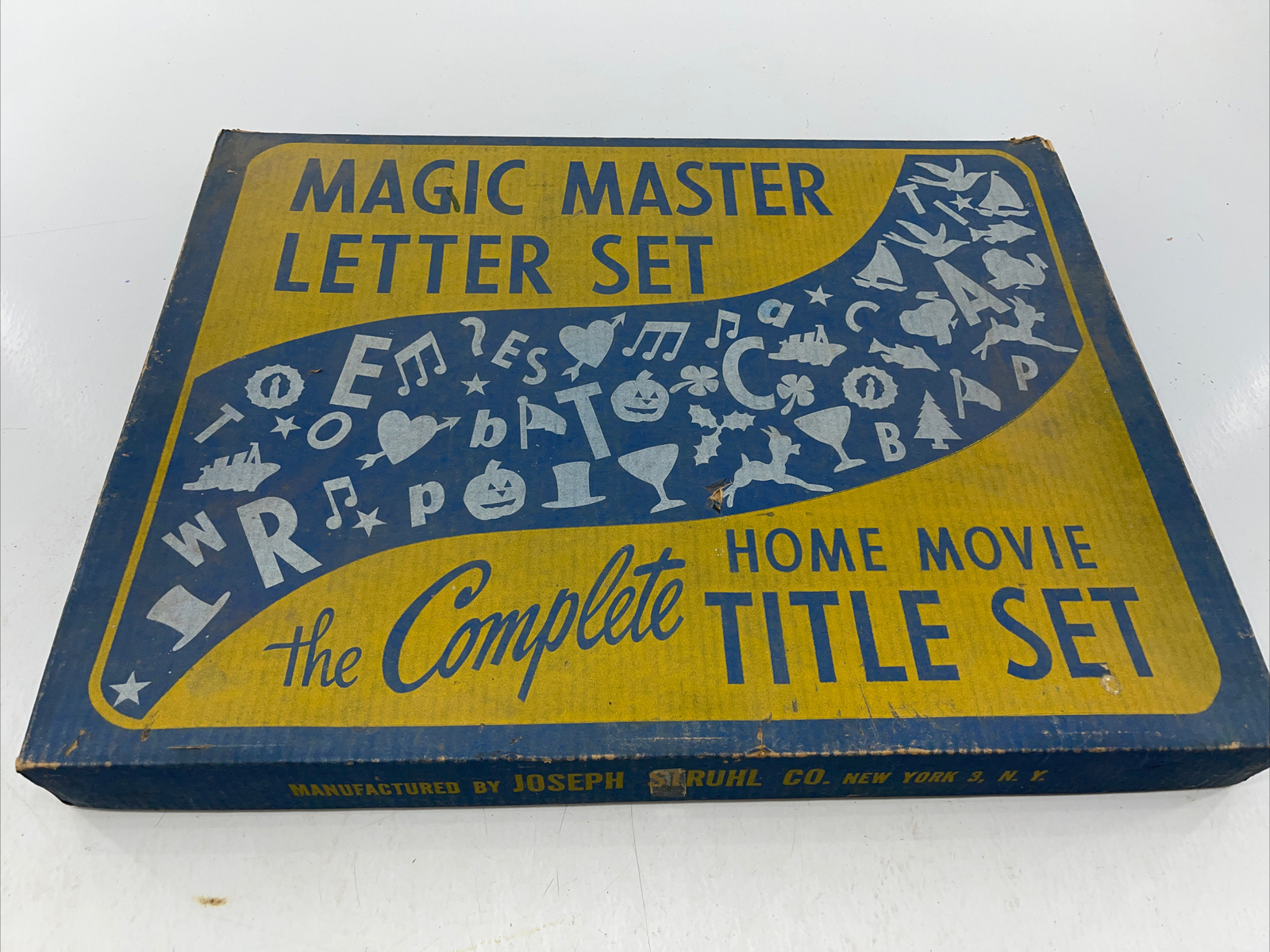 Vintage Home Movie Title Board 1950 Magic Master Letter Set
