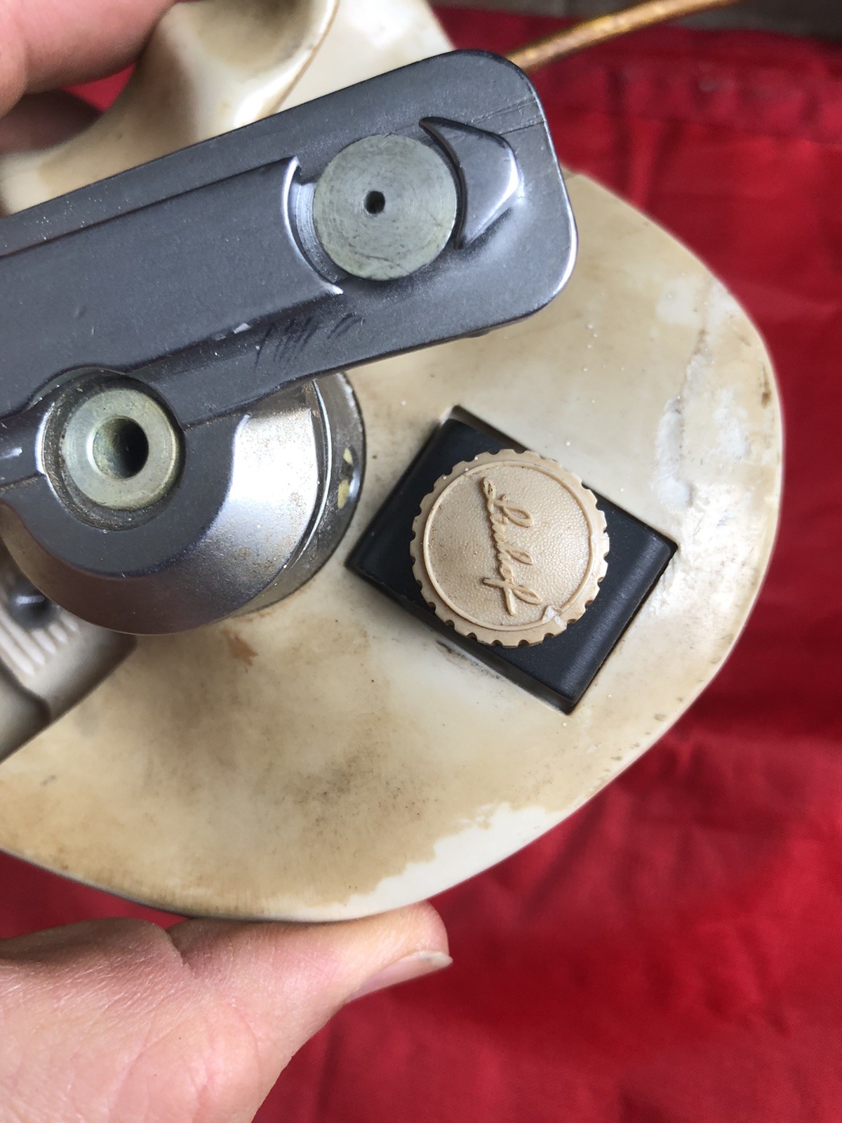 Linhof Technica White Left Hand Grip w/ Cable Release