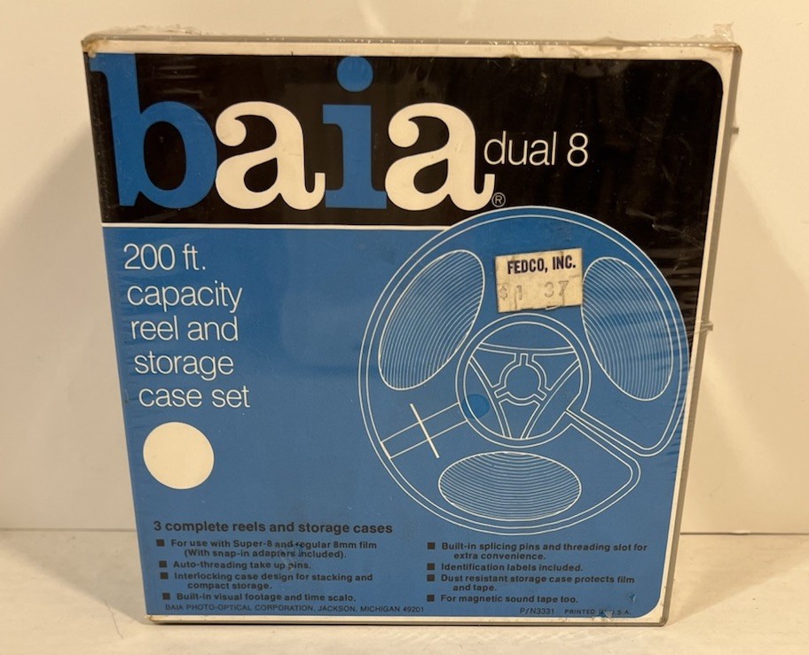 Baia Dual 8 400ft. Capacity Reel and Storage Case Set Pack of 3 New Old Stock