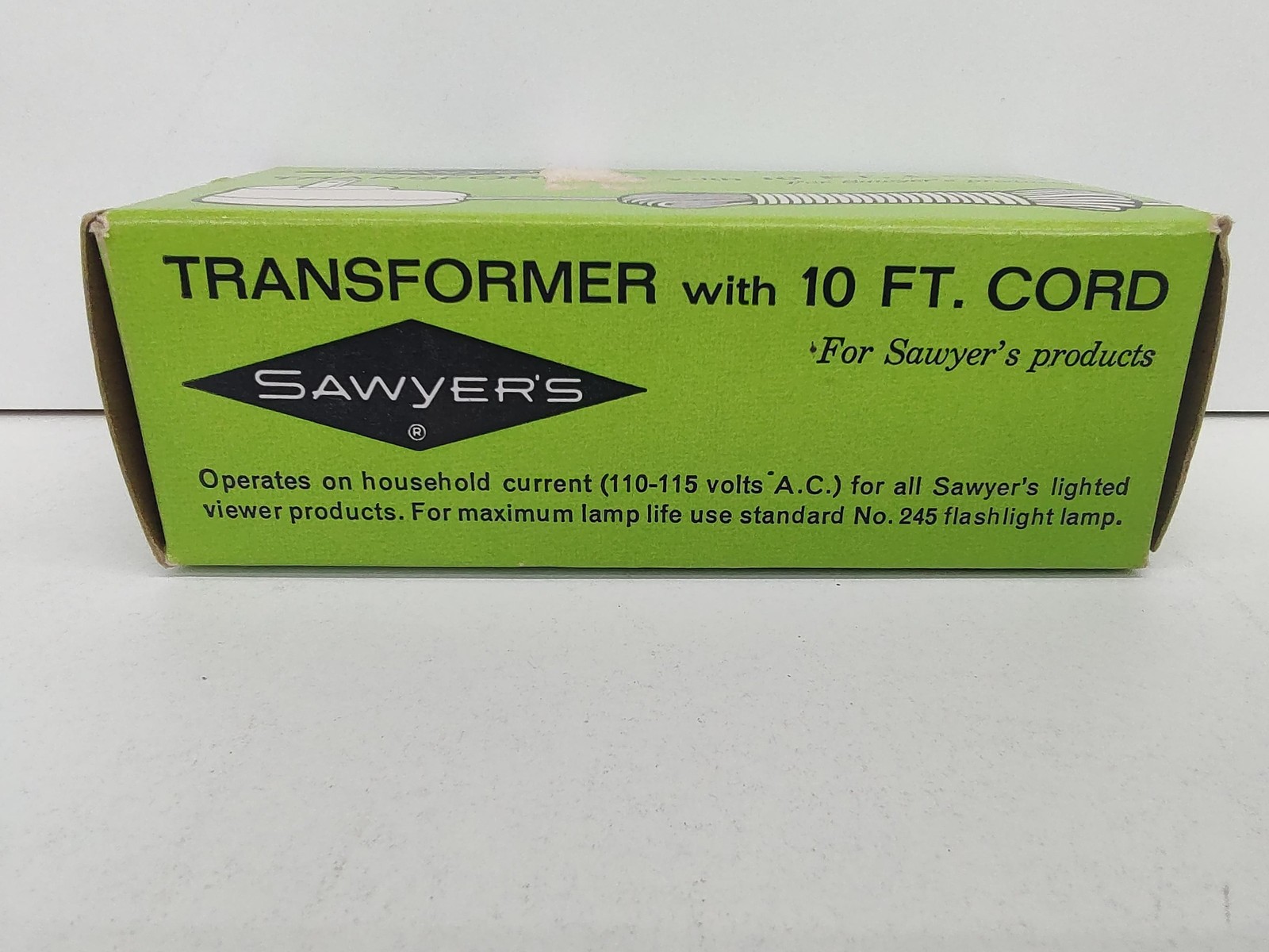 Vintage Sawyers Transformer Model F 10 Ft Cord No 2052 For Slide Viewer Belgium
