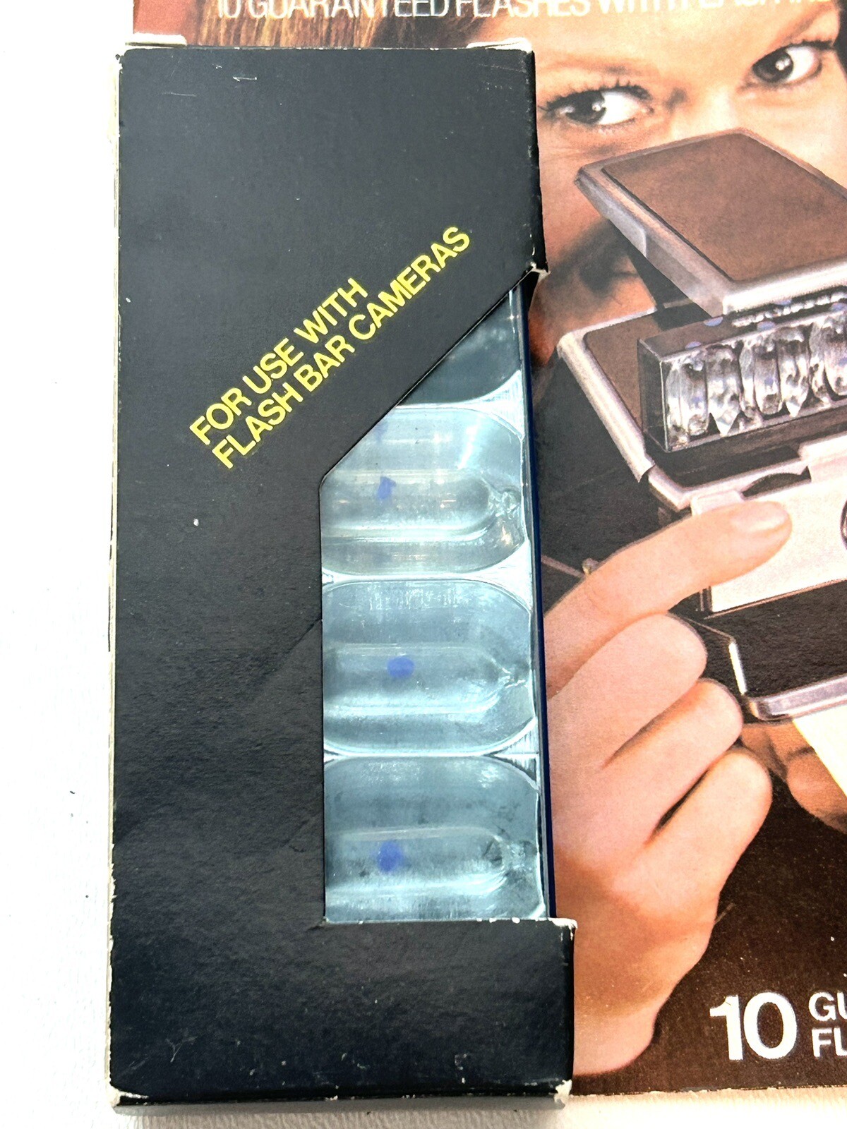Vintage GTE Sylvania Blue Dot Flash Bar 10 Flashes – NEW in original package