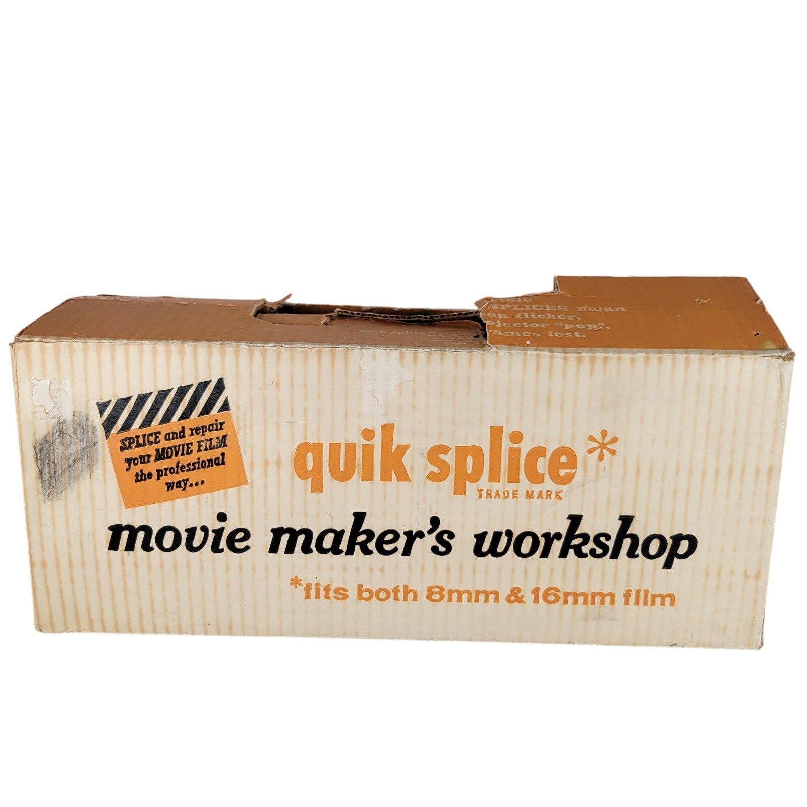 Vintage Quik Splice Movie Maker’s Workshop 8mm 16mm Film Splicing Kit w/ Box